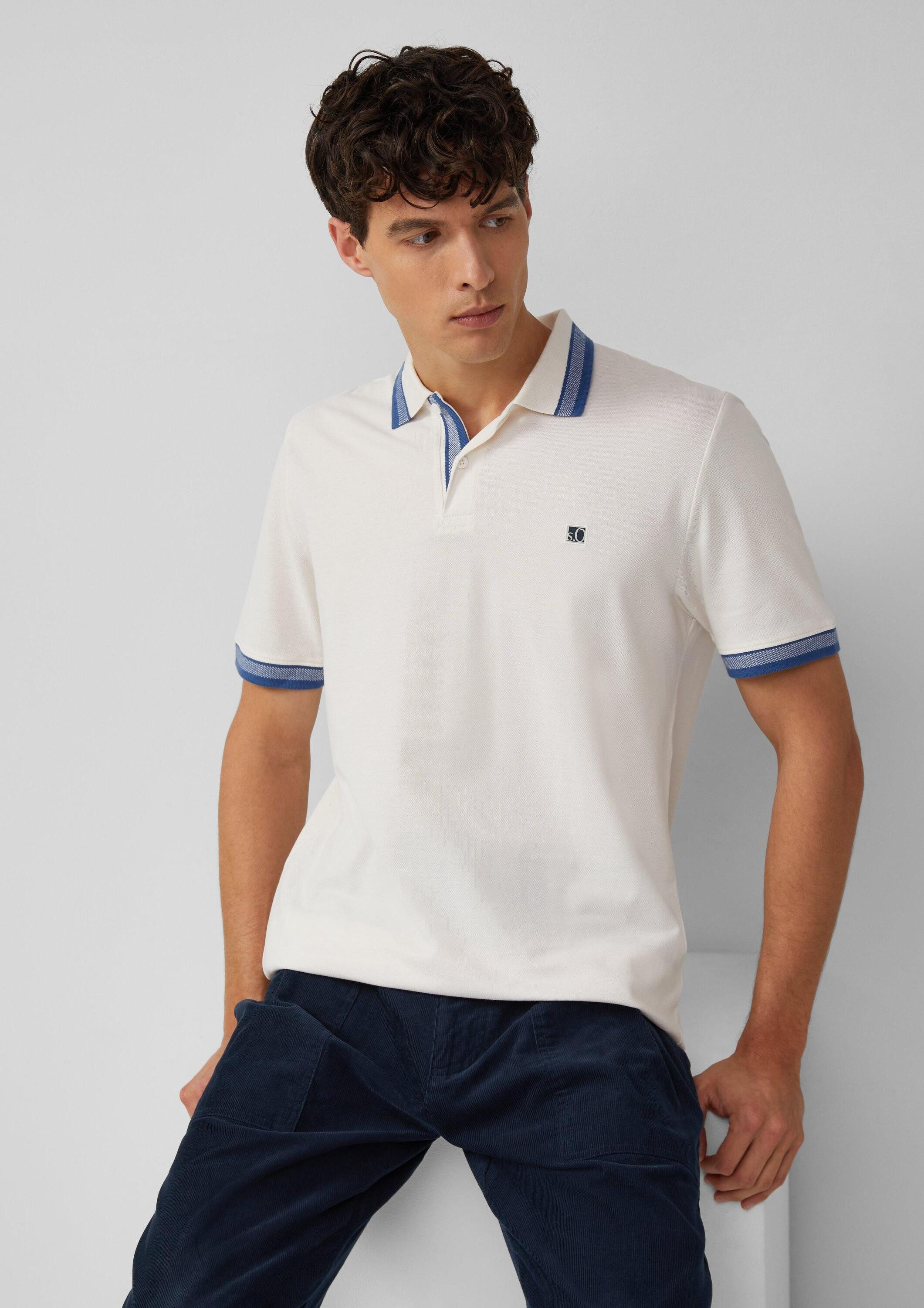 s.Oliver Kurzarmshirt Polo-Shirt (1-tlg) günstig online kaufen