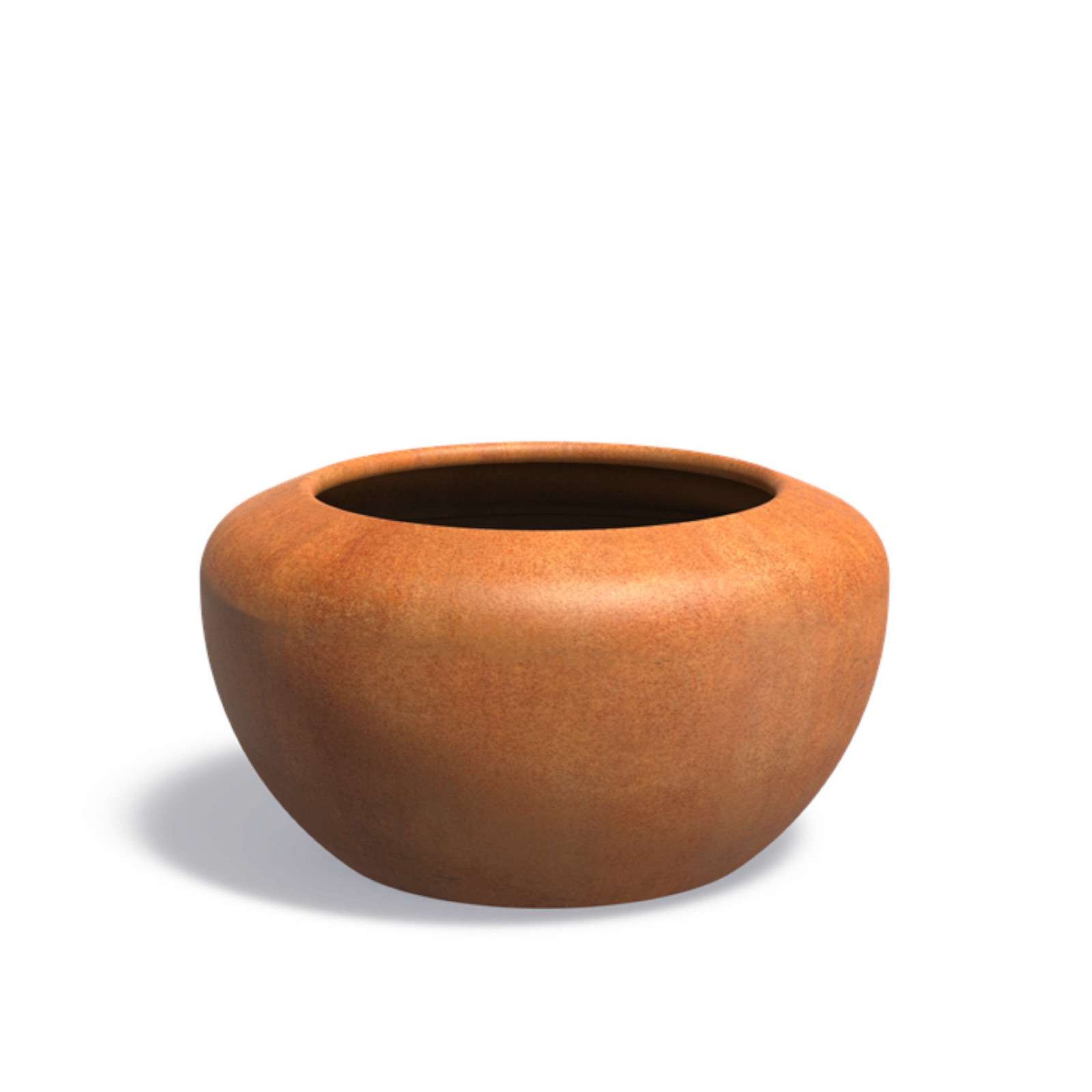 Adezz Pflanzkübel Adezz Pflanzschale Onyx rund aus Corten-Stahl Pflanzgefäß