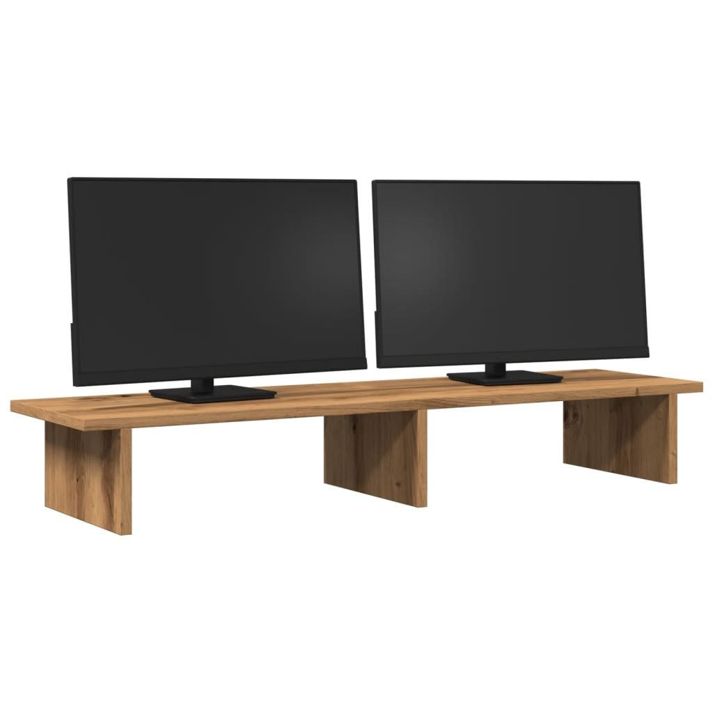 vidaXL Monitorständer Monitorständer Artisan-Eiche 100x27x15 cm Holzwerkstoff