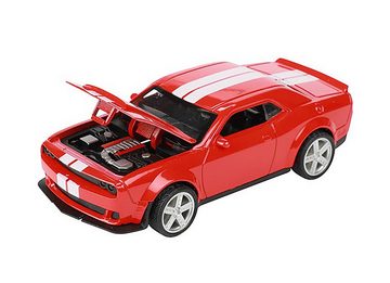 Modellauto MUSTANG V8 Modellauto mit Rückzug Motor Metall Modell Auto Spielzeugauto Geschenk Geschenk 73 (Rot)