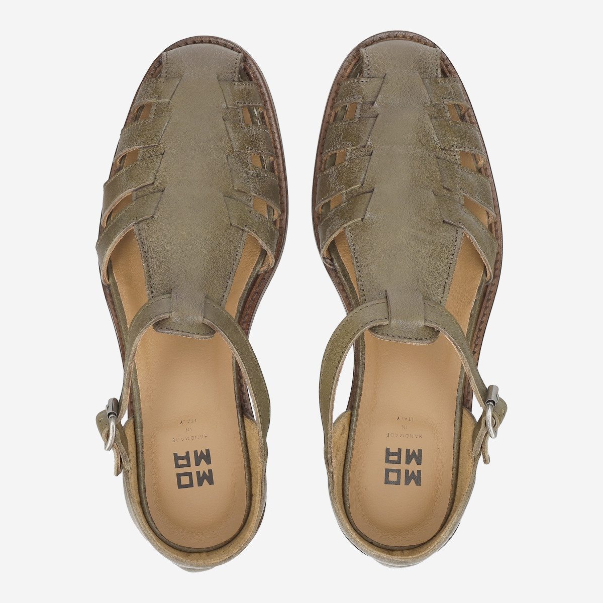 MOMA Moma 38603G-KU ARMY, Sandaletten, Grün, Damen Sandalette