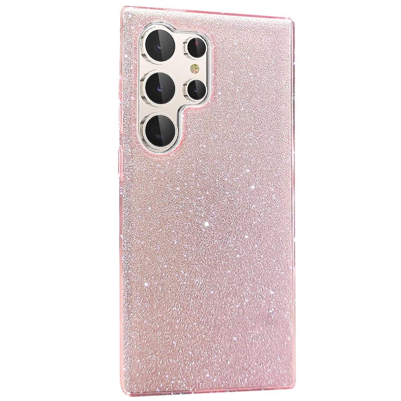 CoolGadget Handyhülle Glitzer Glamour Hülle für Samsung Galaxy S24 Ultra 6,8 Zoll, Slim Case mit Glossy Effect Schutzhülle für Samsung S24 Ultra 5G Hülle