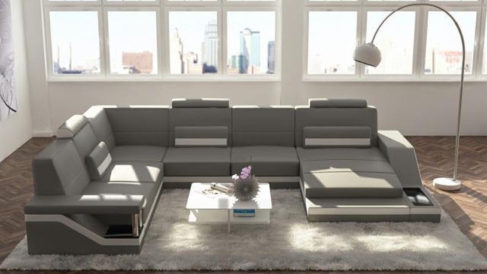 JVmoebel Wohnlandschaft Designer Ecksofa U-Form – Polstercouch für Ihr Wohnzimmer, Made in Europa