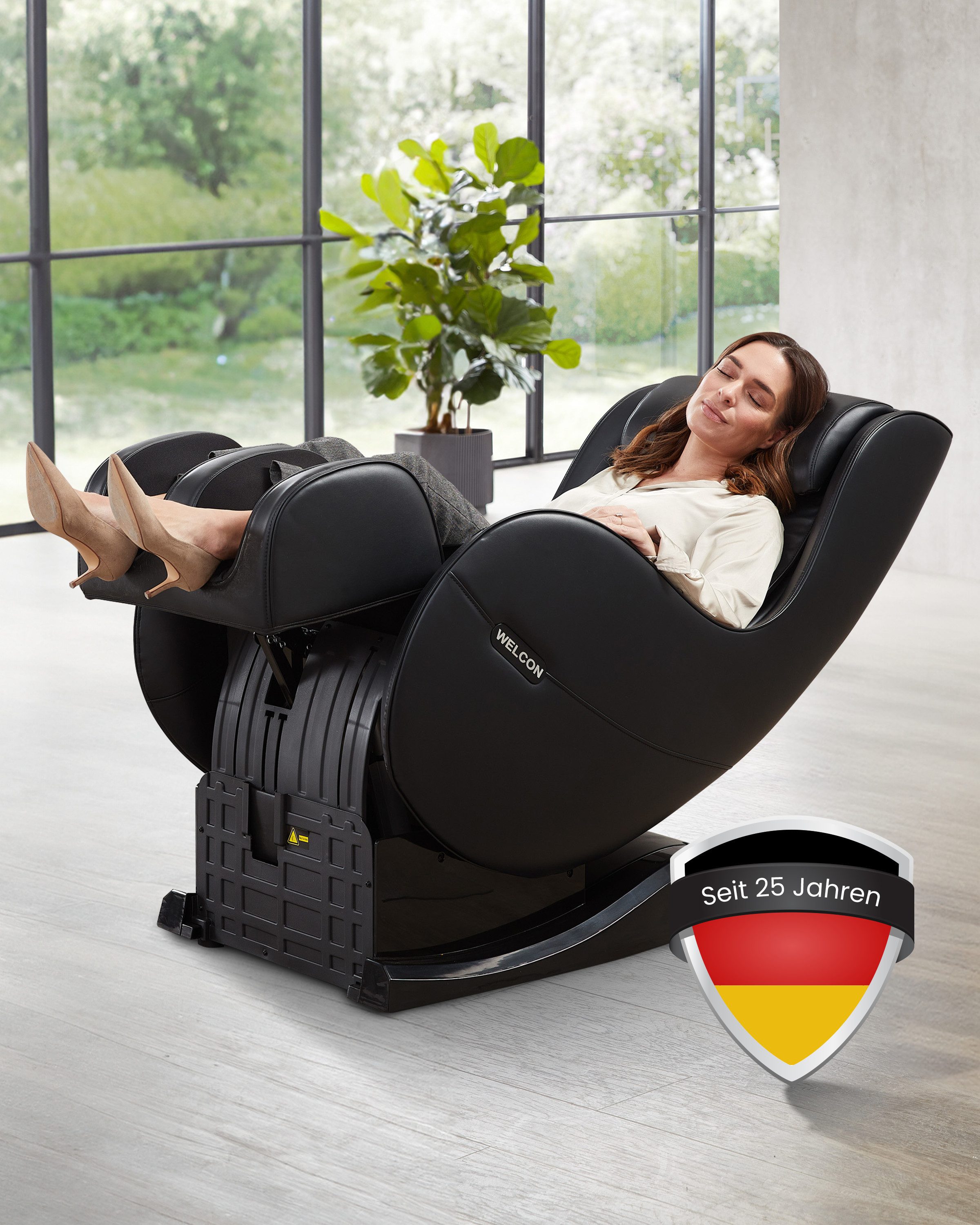 Massagesessel WELCON Massagesessel EASYRELAXX in beige, braun, schwarz und rot