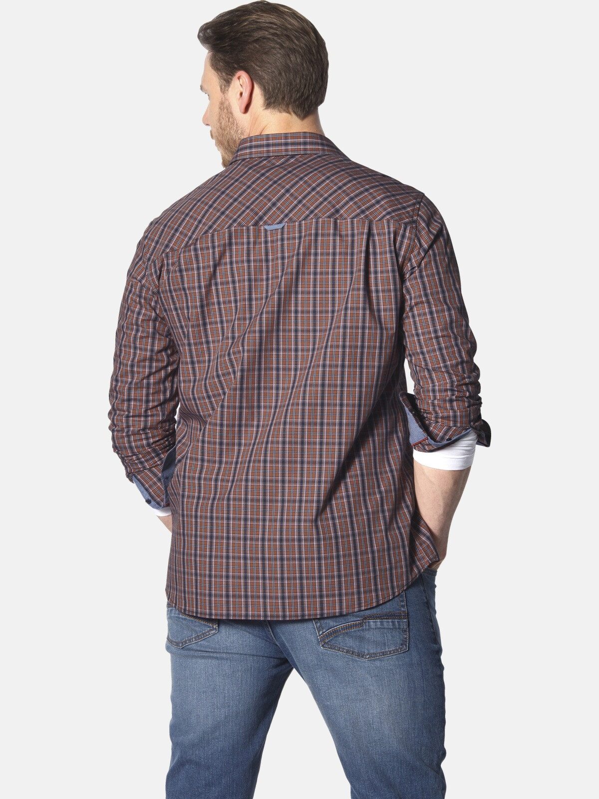Jan Vanderstorm Langarmhemd BJORNMAN im Karo-Design günstig online kaufen