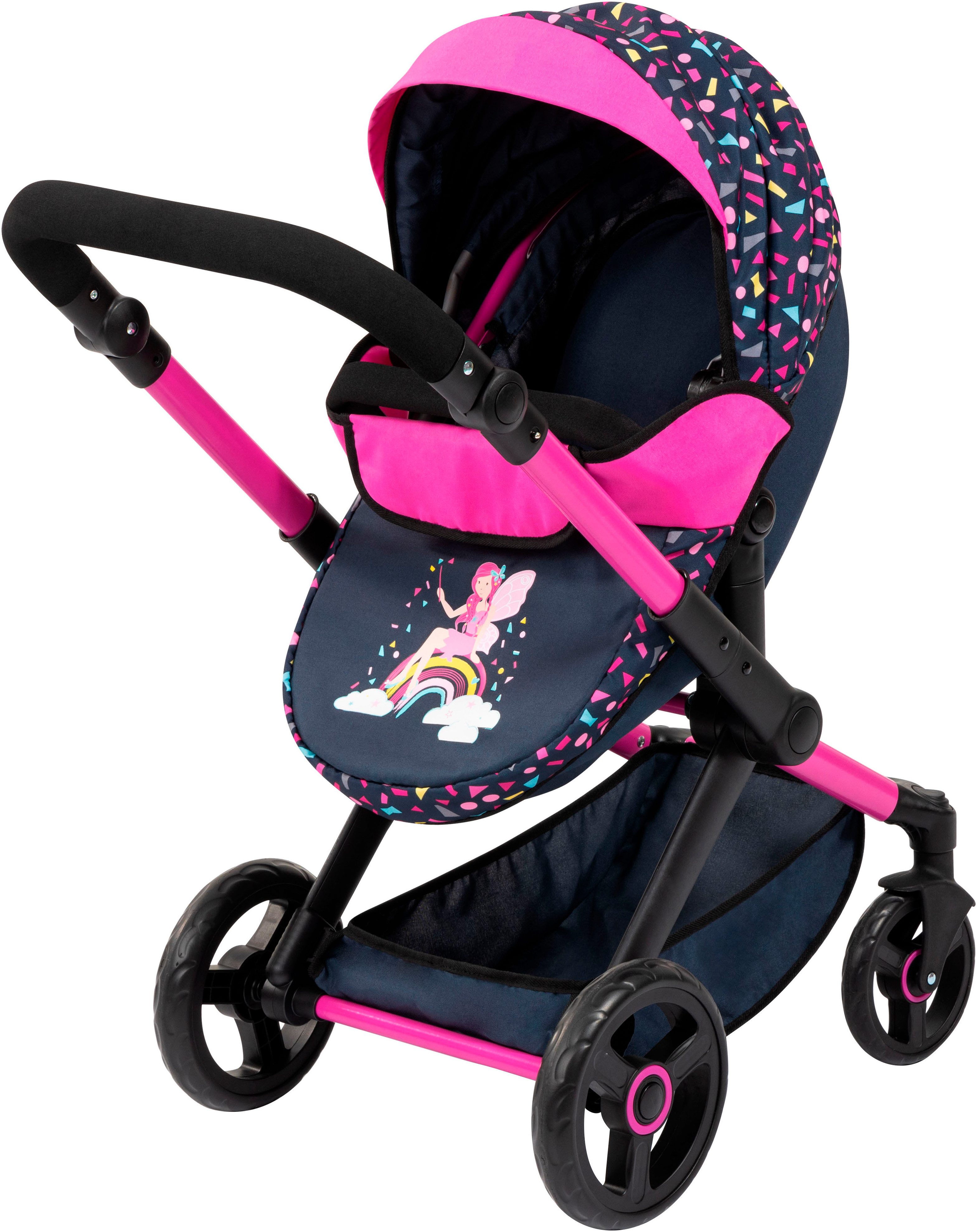 Bayer Kombi-Puppenwagen Xeo Deluxe, schwarz, (Set) günstig online kaufen