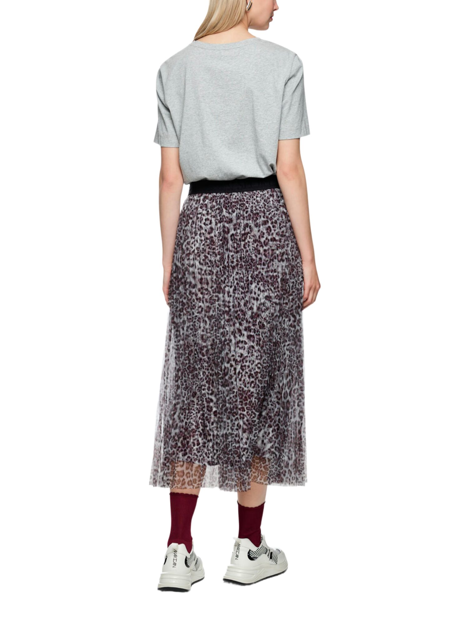 Marc Cain A-Linien-Rock bunt,Casual,Polyester,Animalprint,Regular Fit,Mittel