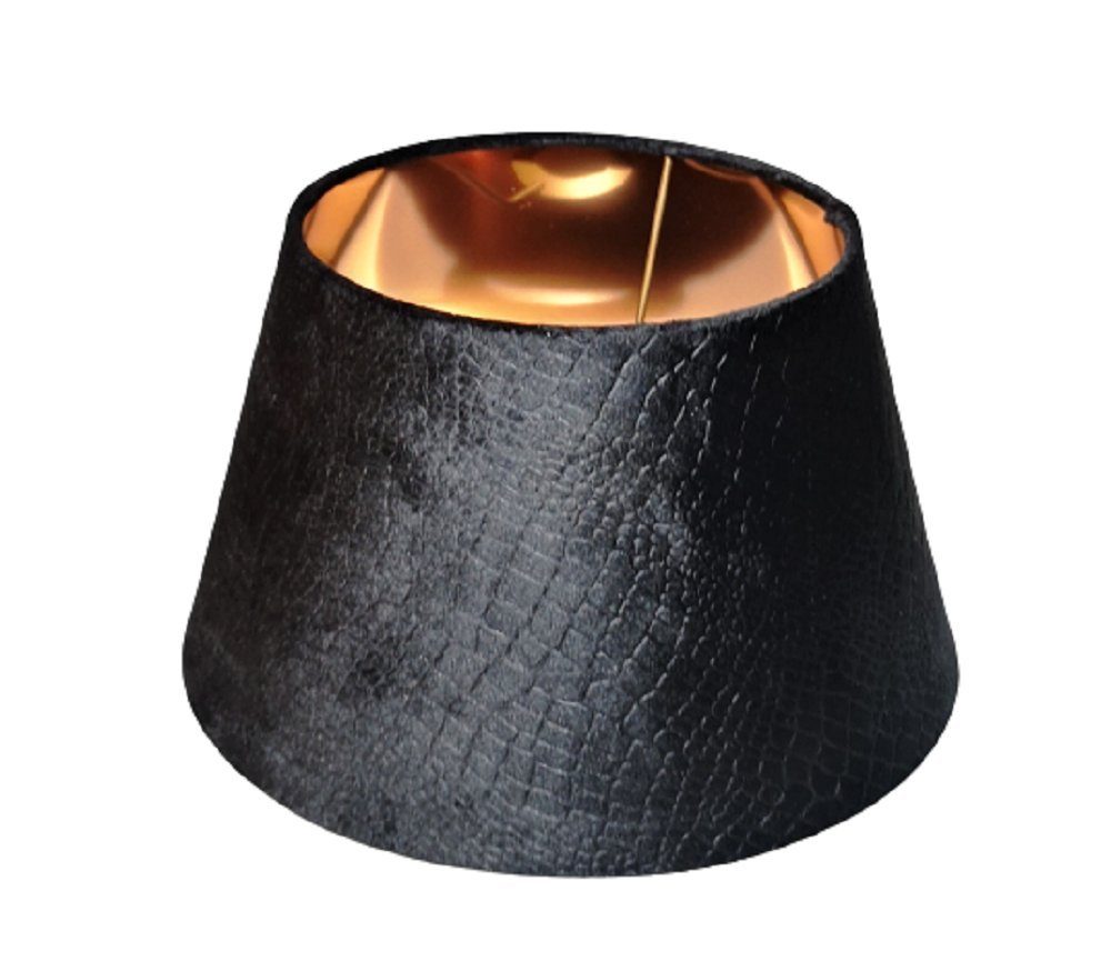 AMBIENTE-LEBENSART.DE Lampenschirm Lampenschirm-Samt-Schwarz-Coal Dust-rund günstig online kaufen