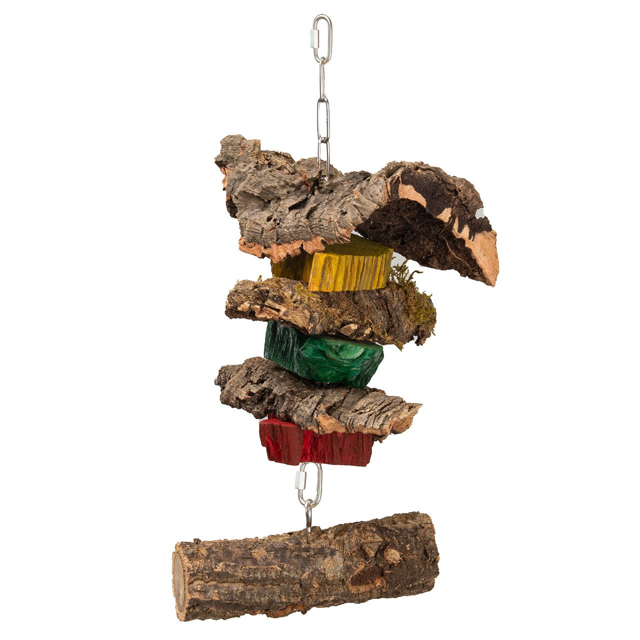 Vogelspielplatz Kork-Spielzeug mit Kork- & Holzplatten