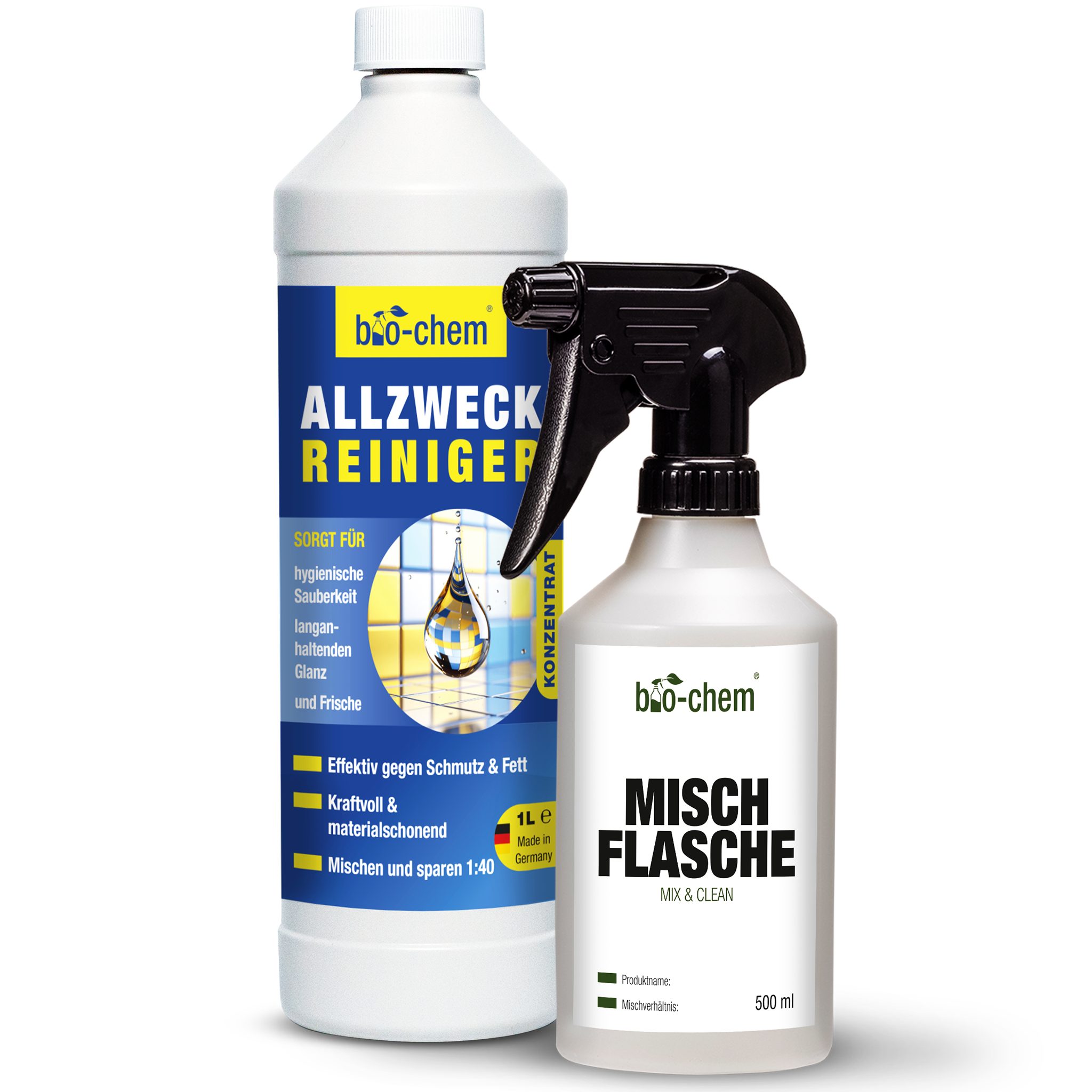 Allzweckreiniger Konzentrat 1000 ML inkl. Mischflasche – Fettlöser Allzweckreiniger