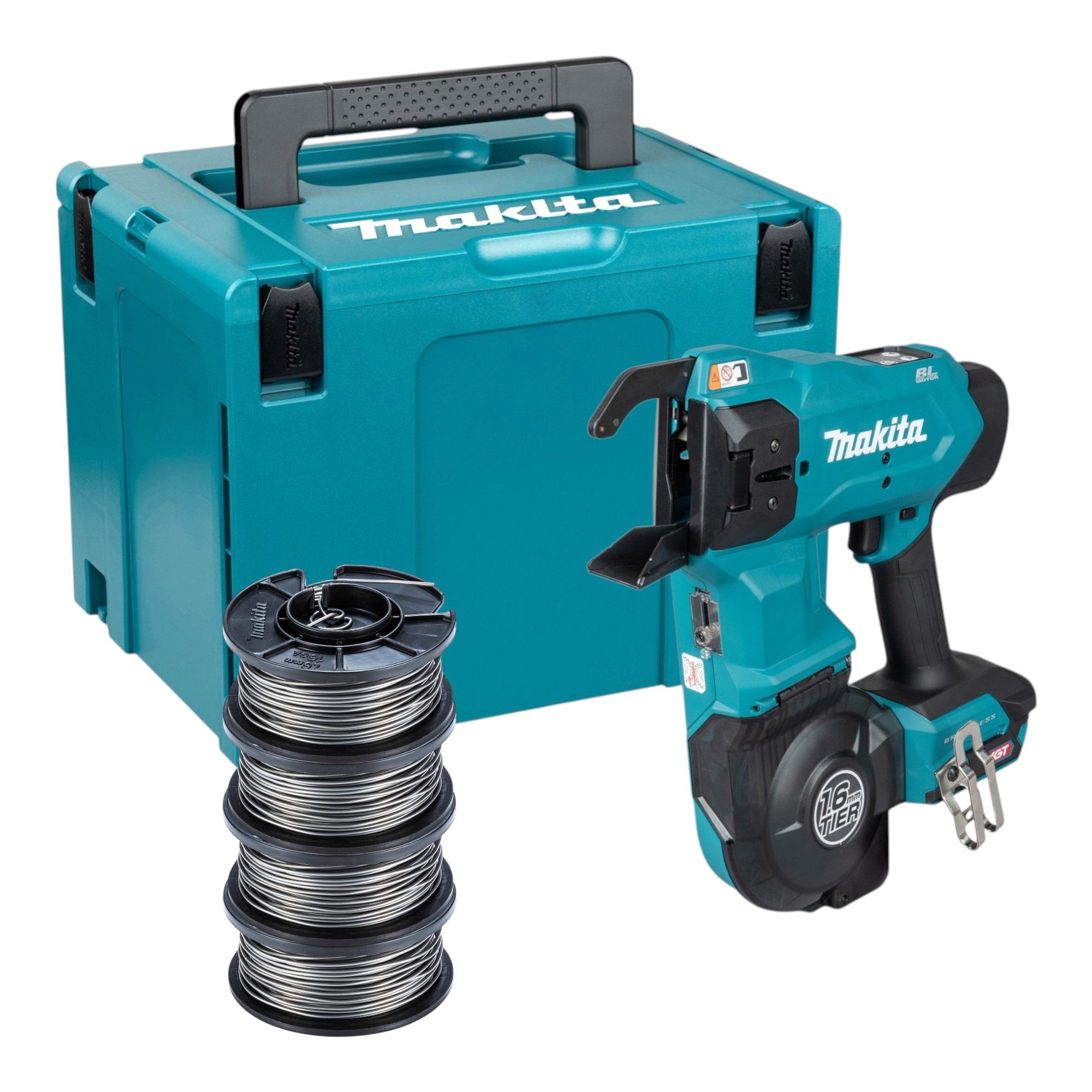 Makita Elektrowerkzeug-Set TR 001 GZ Akku Bewehrungsverbinder 40 V max. 1,6 mm Brushless