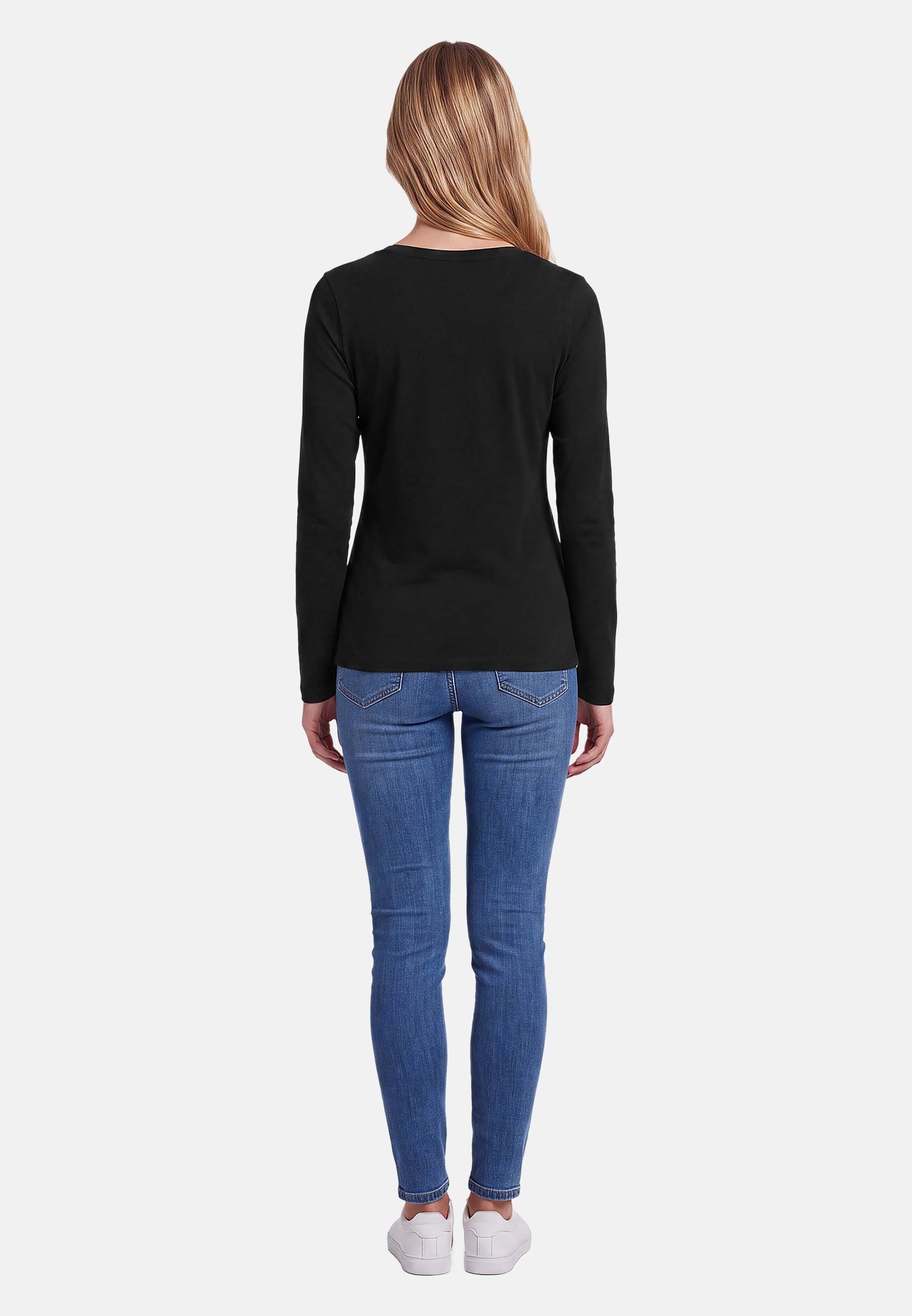 U.S. Polo Assn. Langarmshirt mit Rundhalsausschnitt und Stickereidetails Weiches Longsleeve mit elastischem Materialmix und bequemer Passform – Bild 4 von 5