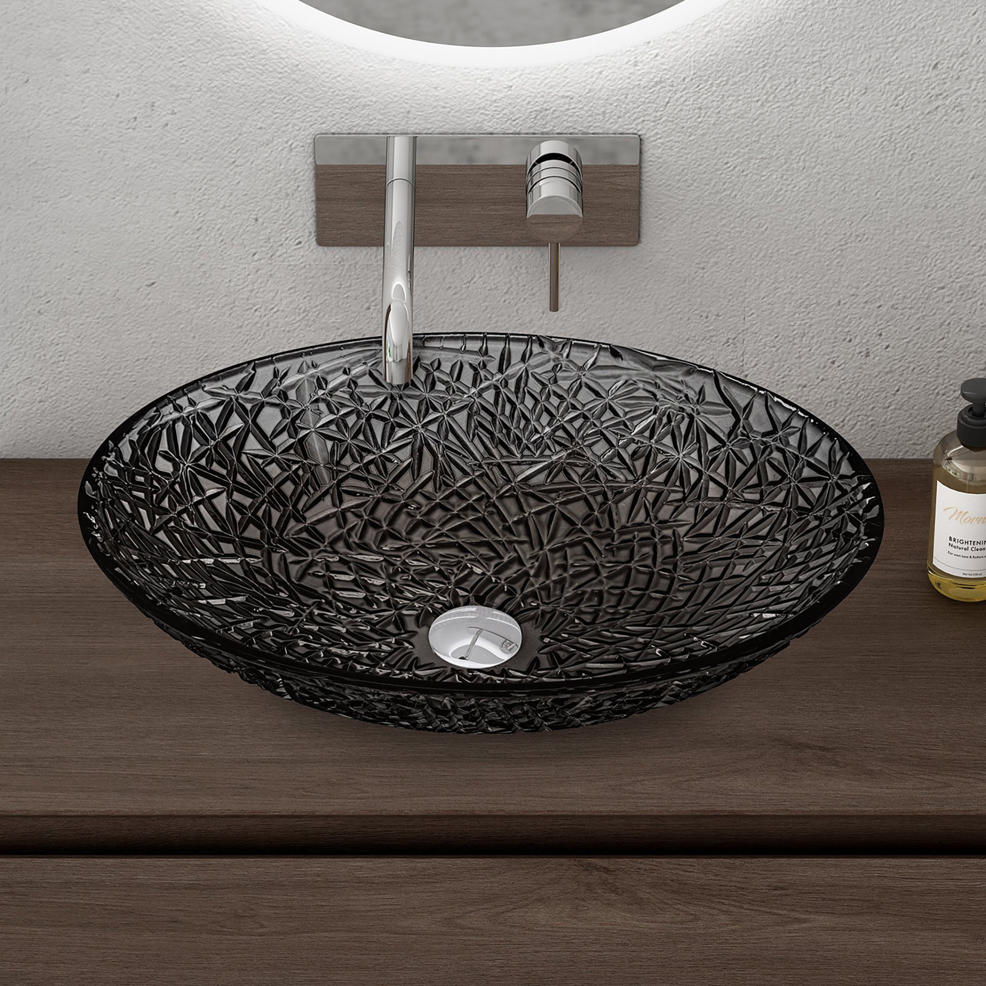 doporro Waschbecken Oval Kristallbecken Handwaschbecken Minerva04/05/08 günstig online kaufen