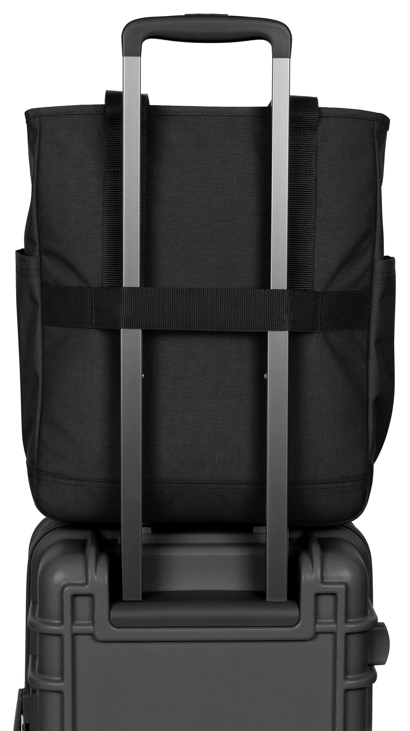 Eastpak Schultertasche TOTE POCKET, Tote Bag, Shopper mit Trolleyriemen zur Befestigung am Reißegepäck