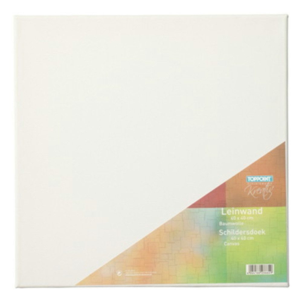 Stylex Schreibwaren Leinwand 6 Leinwände bespannte Keilrahmen Leinwand 40x40cm