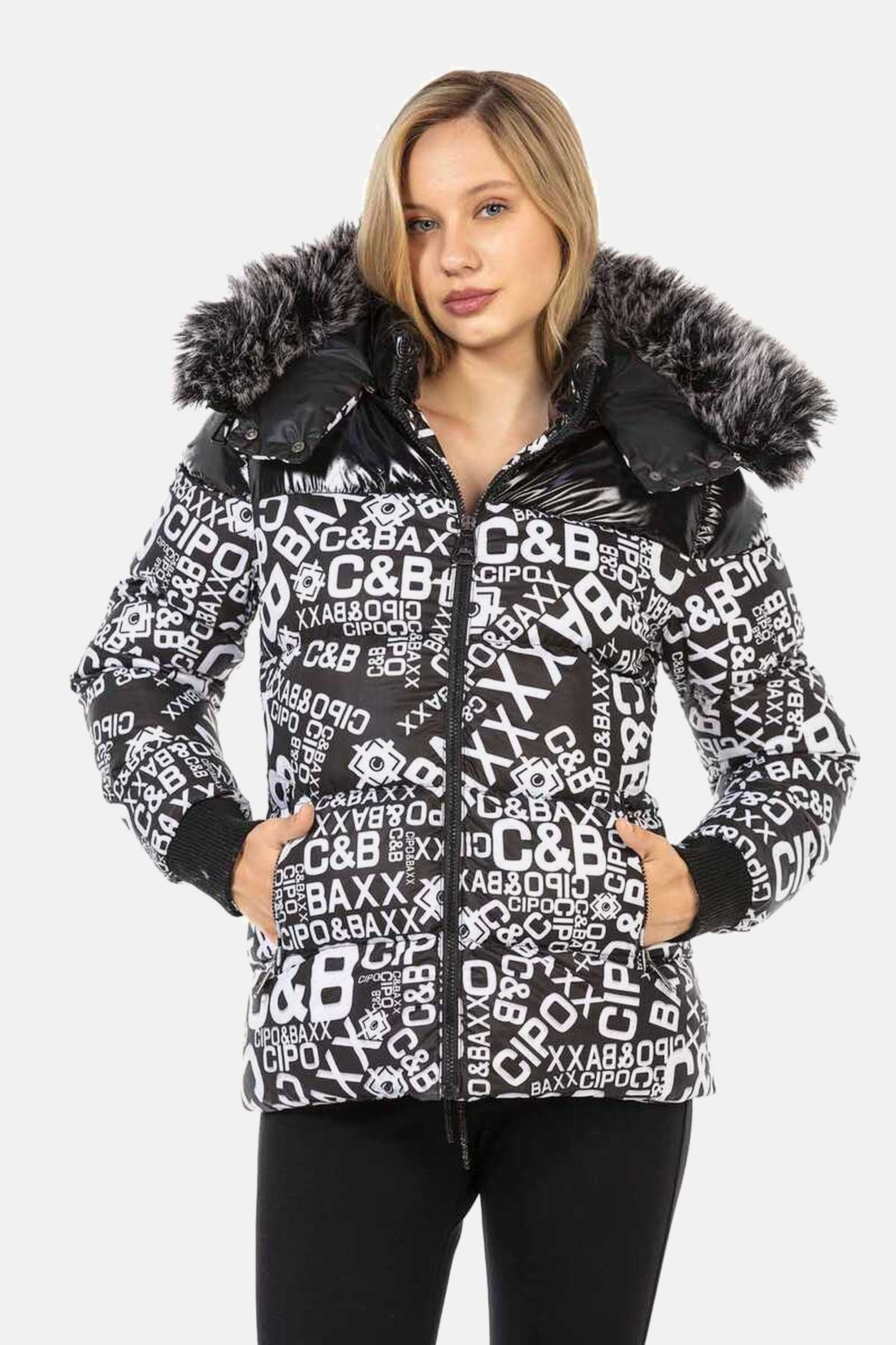 Cipo & Baxx Winterjacke Jacken mit modischem Allover-Print, WM129 günstig online kaufen
