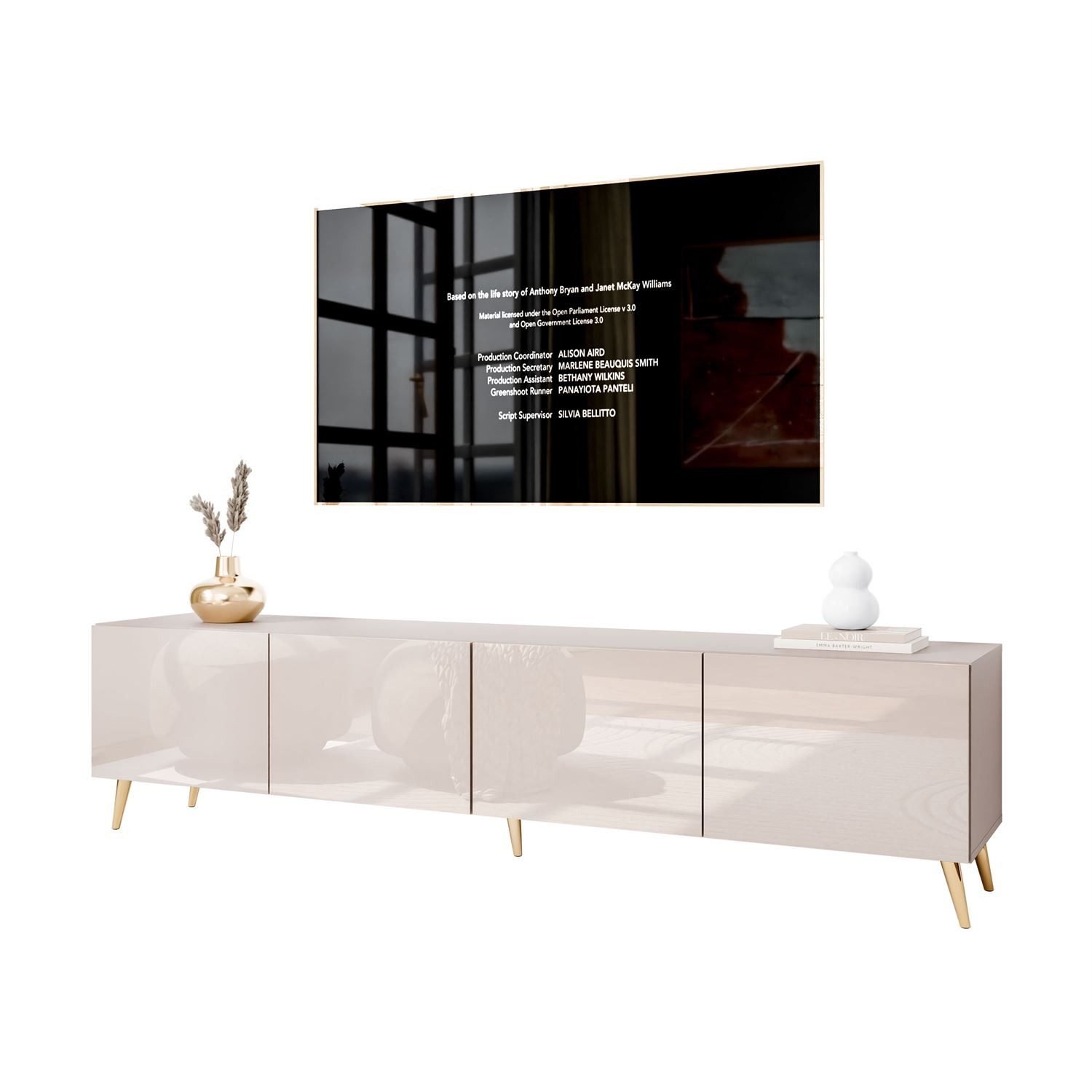 Lookway TV-Schrank COLGANTE 200 Kaschmir Hochglanz günstig online kaufen