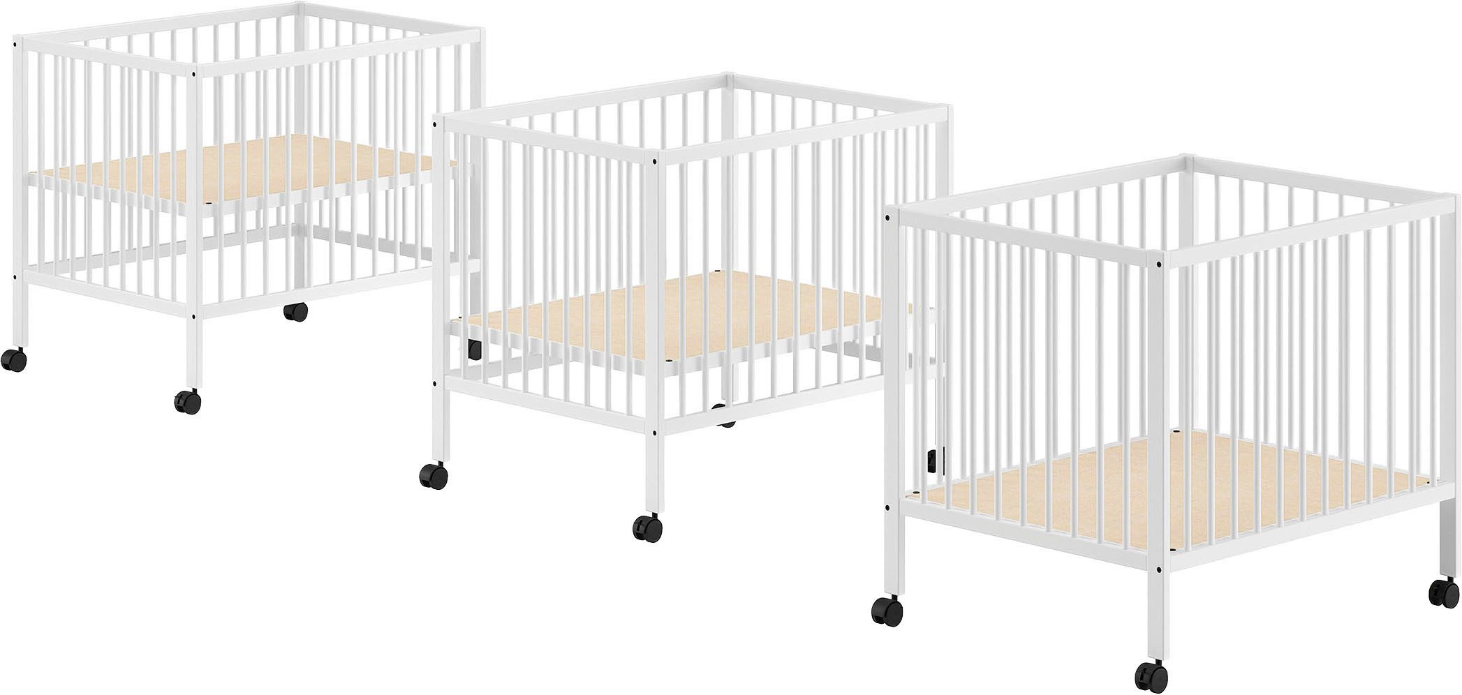Vipack Laufgitter Dino auf Rollen mit 2 Bremsen, universell einsetzbar, Made in Europe, hochwertig verarbeitet, Buche massiv, verschiedene Farben erhältlich