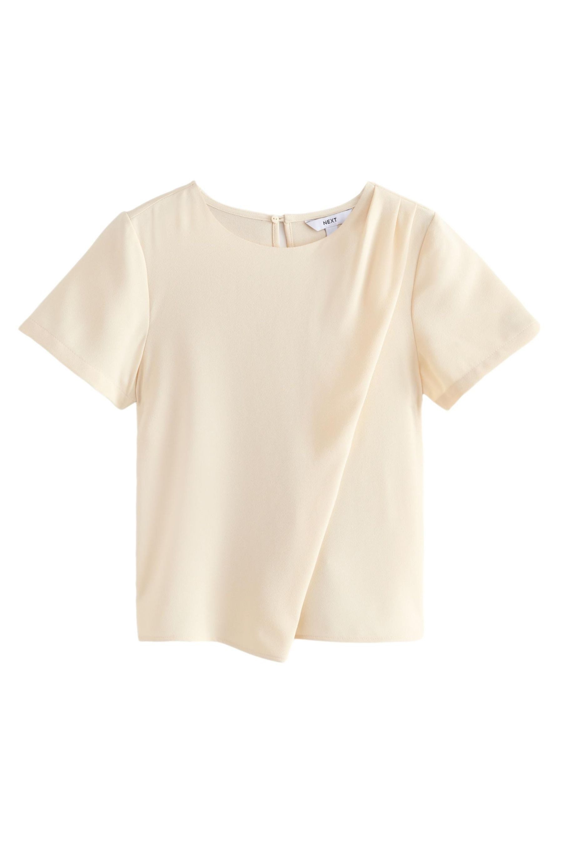Next Blusenshirt Kurzärmeliges asymmetrisches Top aus günstig online kaufen