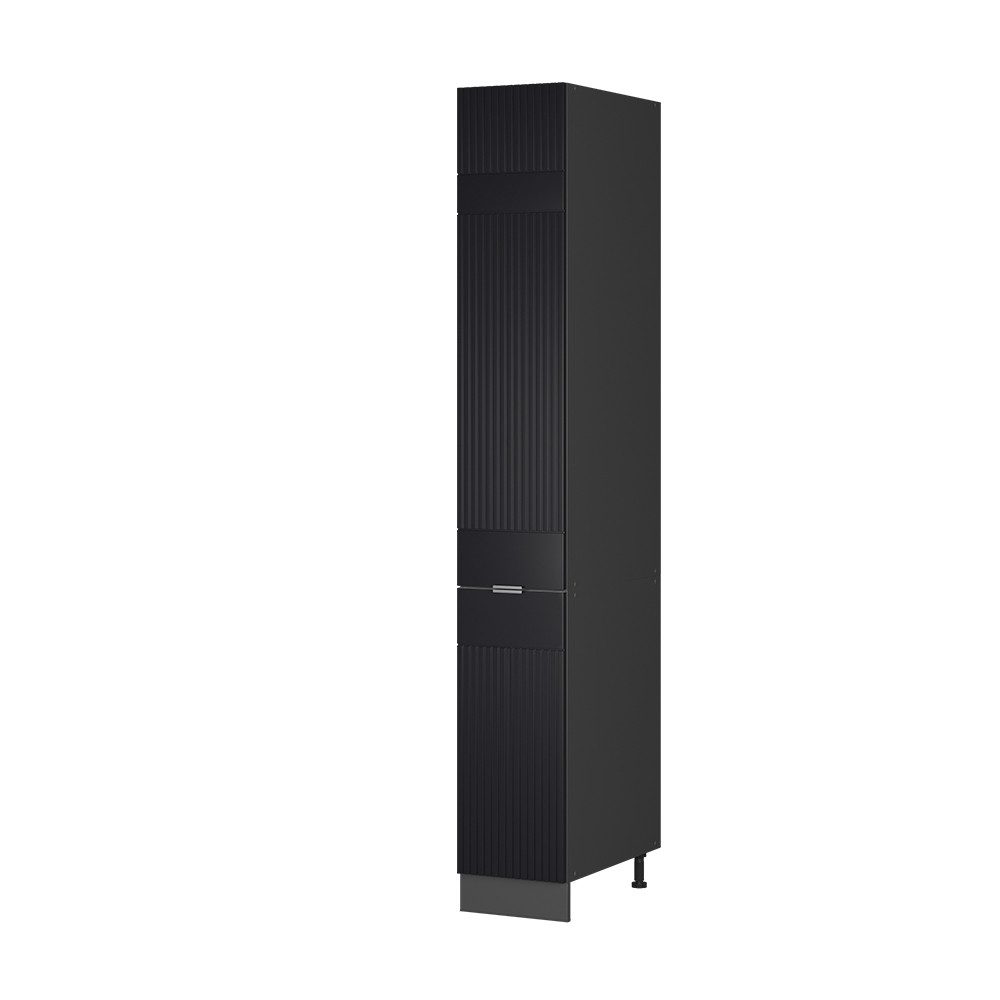 Vicco Hochschrank Fame-Line, Schwarz gestreift/Anthrazit, 30 günstig online kaufen