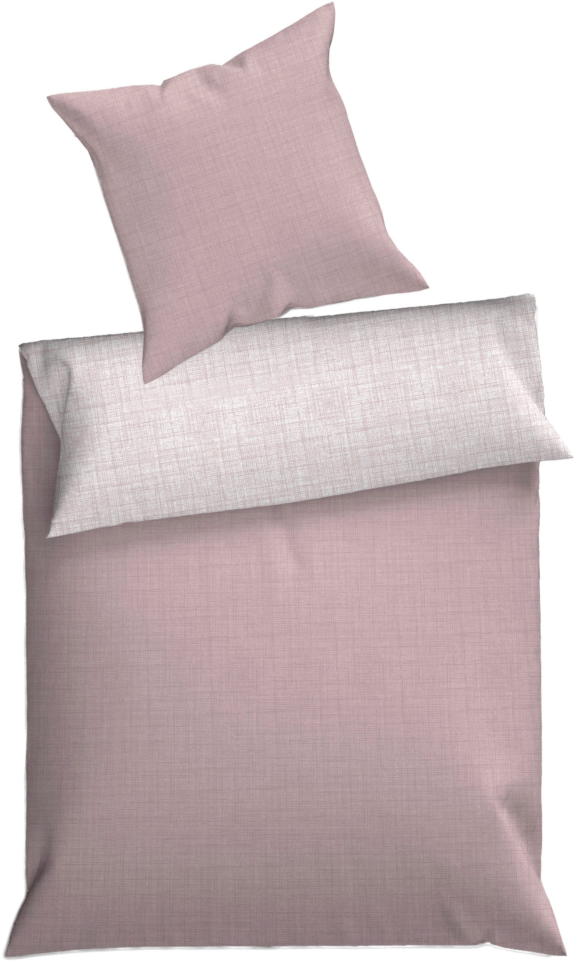 Dyckhoff Wendebettwäsche Uni, Renforcé, 2 teilig, Baumwolle, Renforcé, 100x135, Baby, Unifarben Meerblau, Reißverschluss