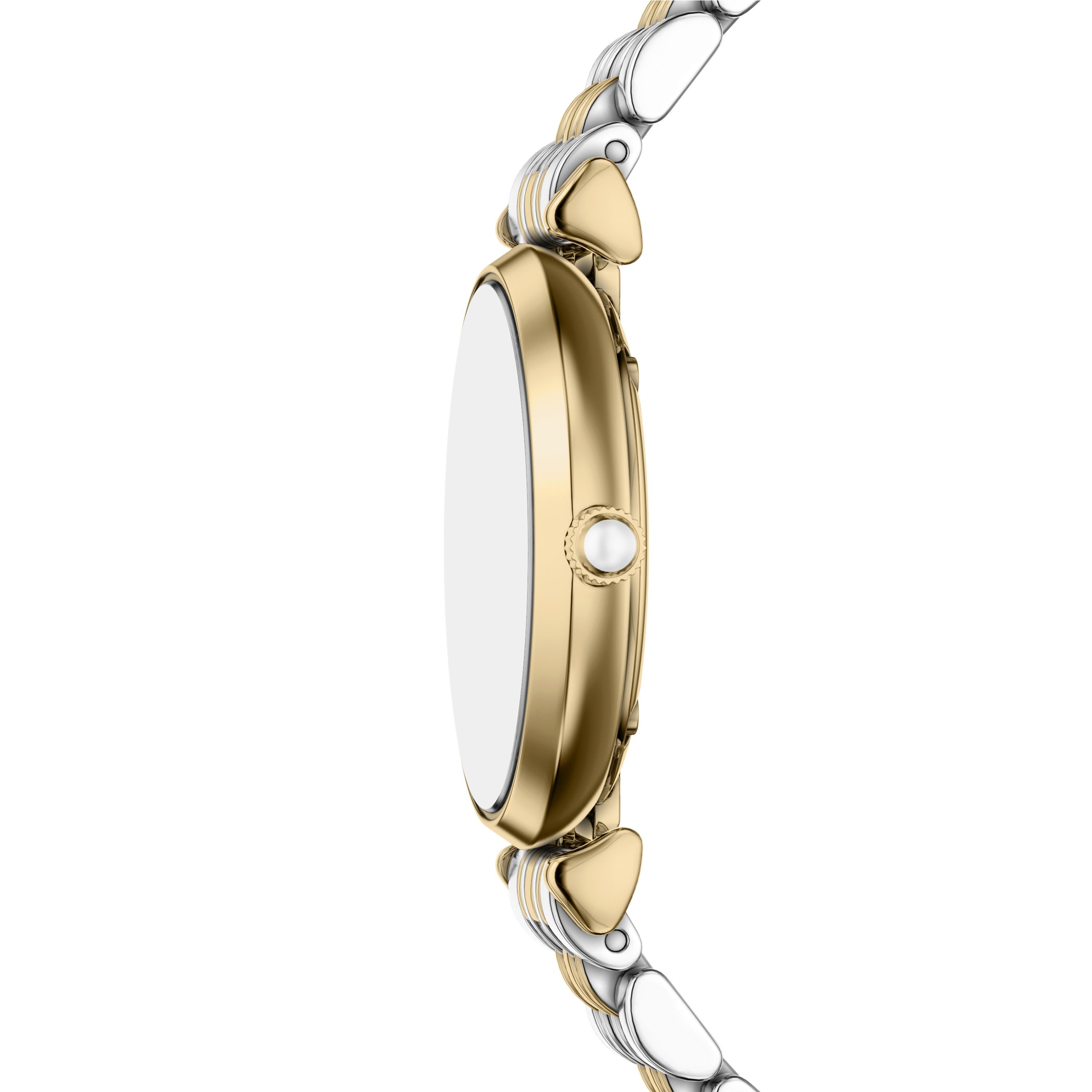 Emporio Armani Quarzuhr AR80086SET, (Set, 2-tlg., mit Armband), Armbanduhr, Damenuhr, Edelstahlarmband, Ideal auch als Geschenk