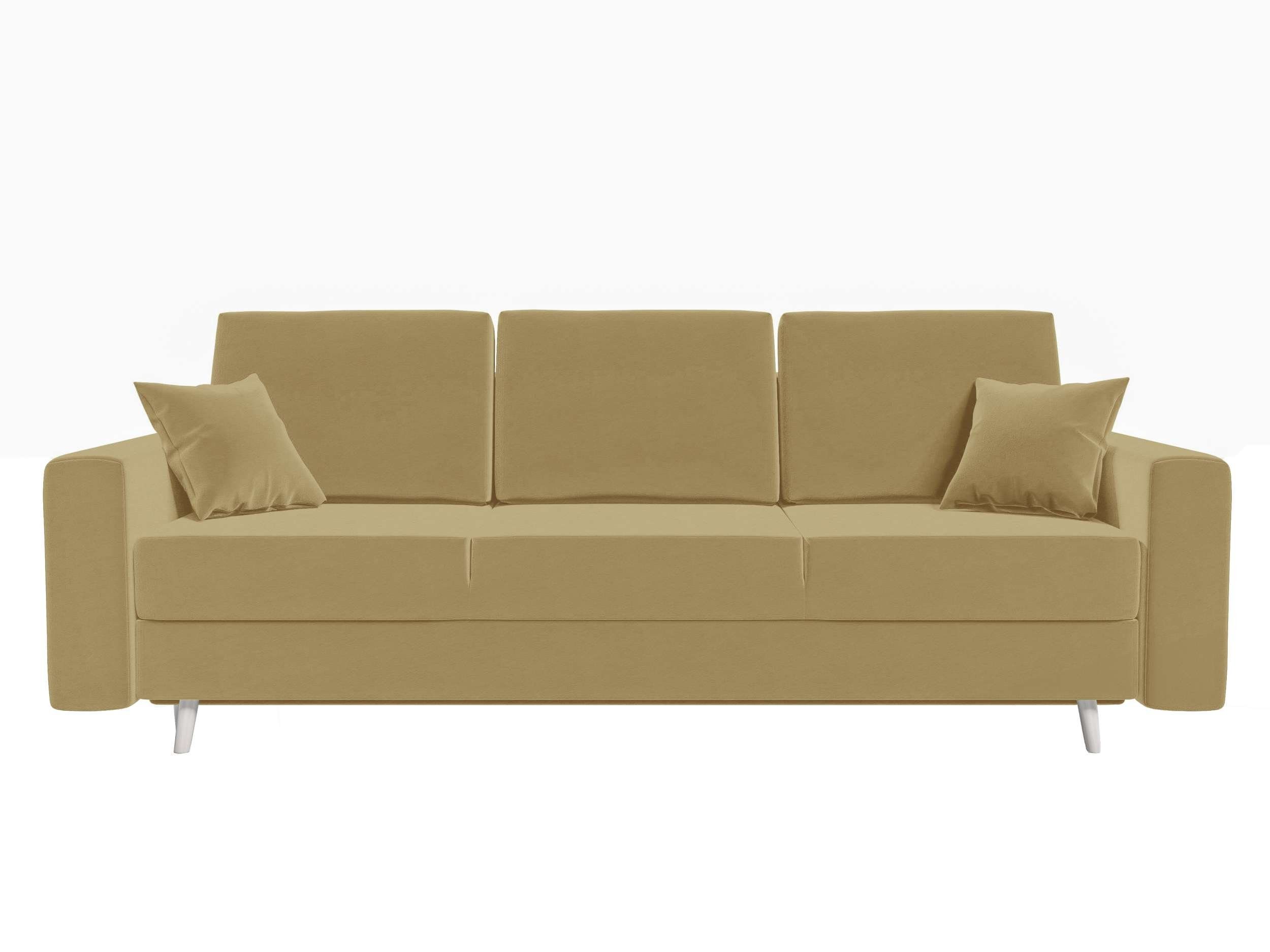 Stylefy Schlafsofa, mit mit Bettfunktion, Modern Sofa, Sitzkomfort, 3-Sitzer Carmen, Design Bettkasten,