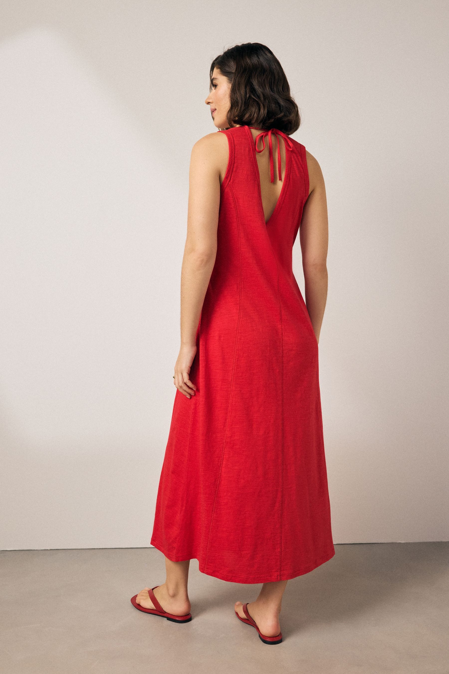 Next Jerseykleid Jersey-Maxikleid aus 100 % Baumwolle (1-tlg) günstig online kaufen