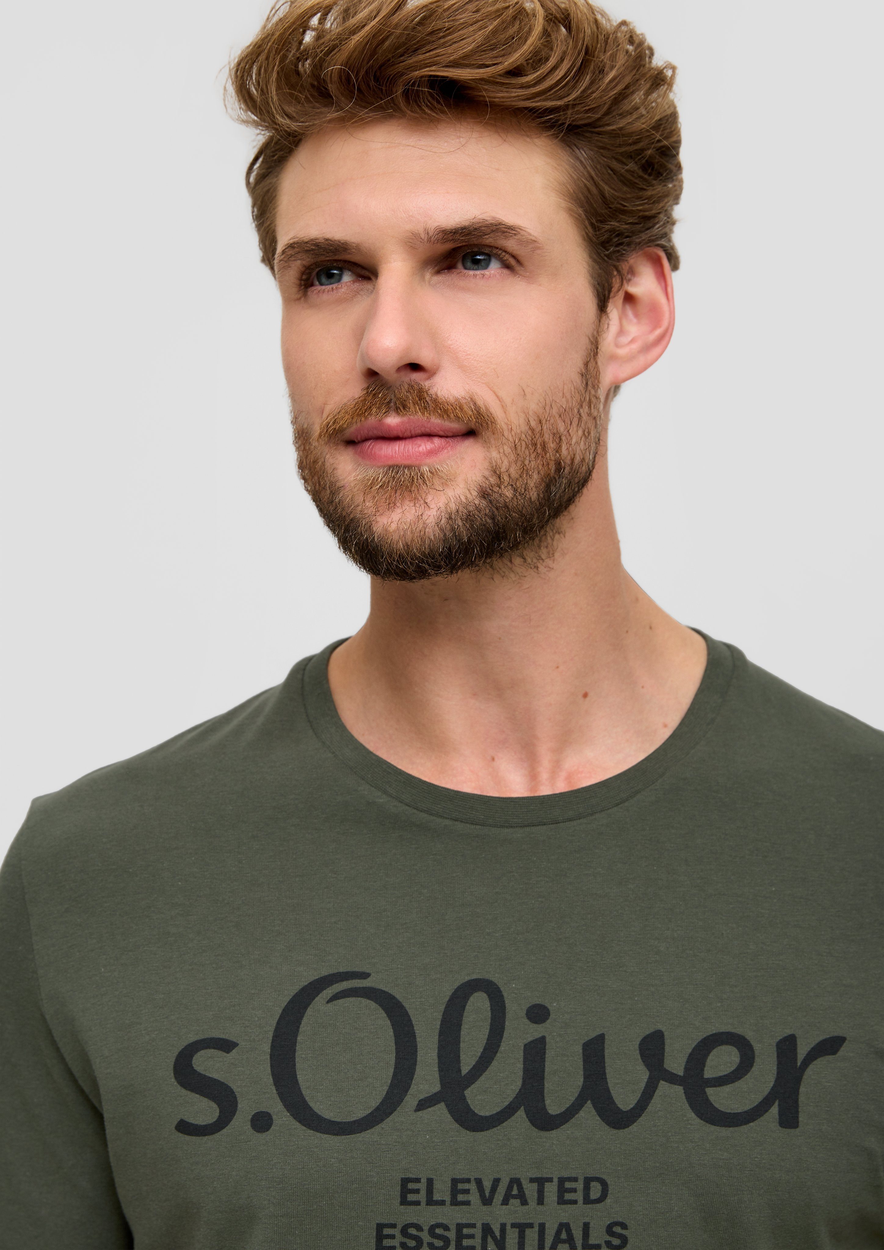 s.Oliver T-Shirt aus atmungsaktiver Baumwolle