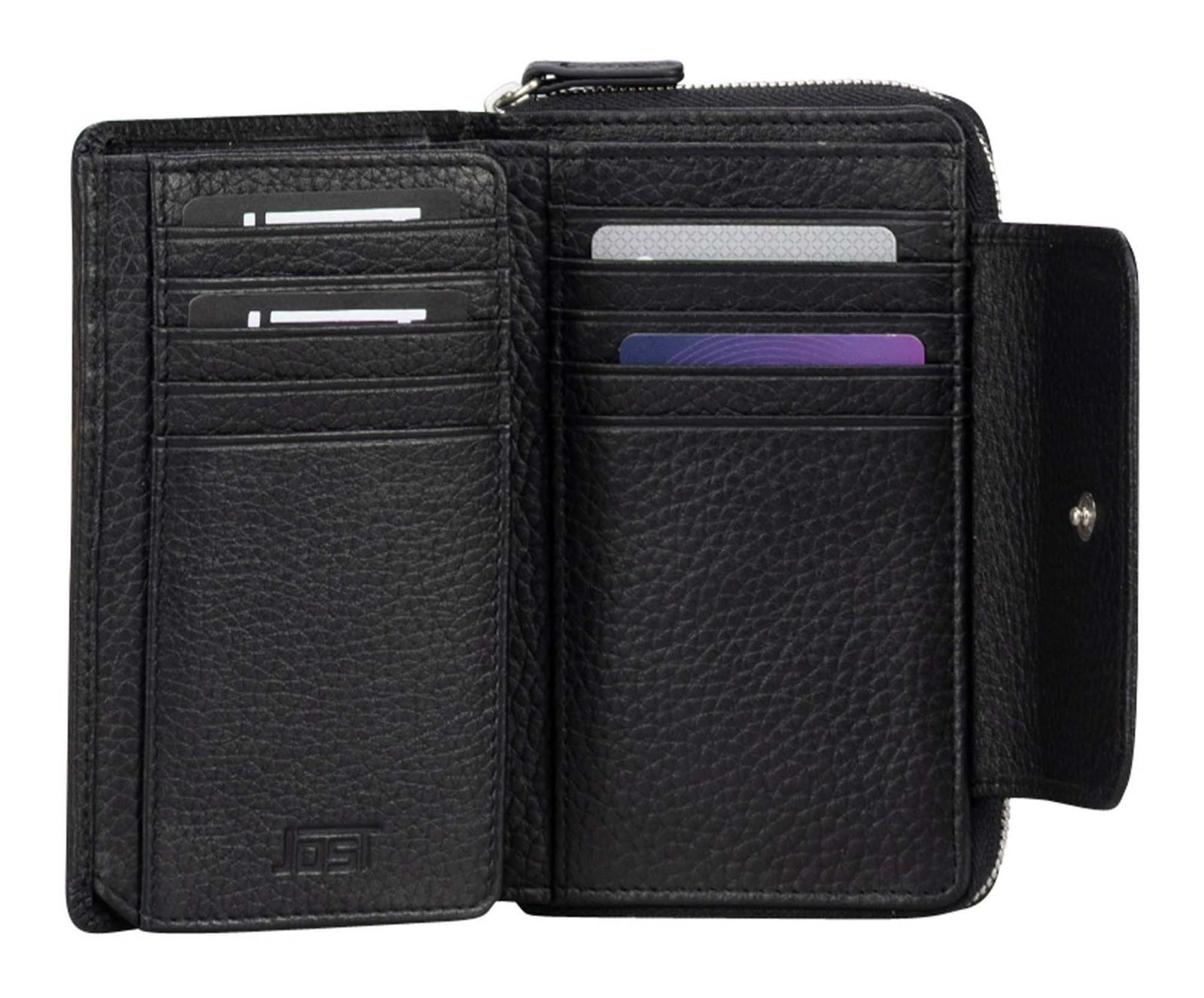 Jost Geldbörse Zip Wallet, aus echtem Rindsleder