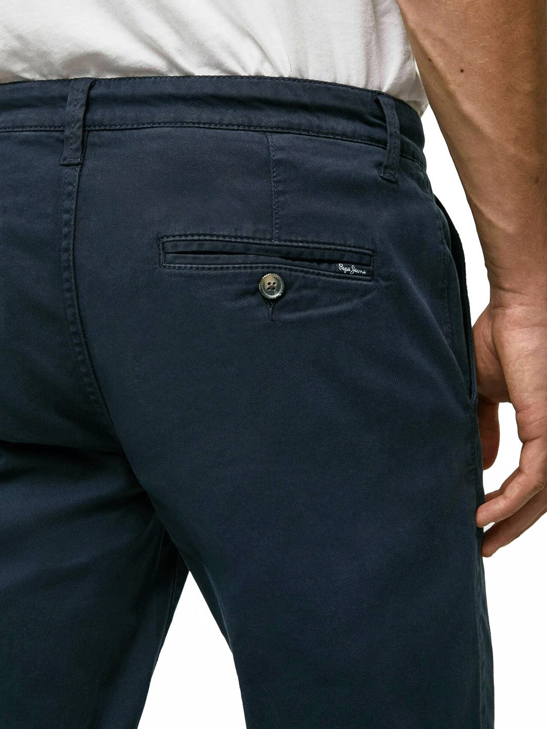 Pepe Jeans Chinohose Slim Fit Navyblau - Charly Dulwich