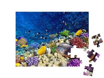 puzzleYOU Puzzle Farbenfrohe Korallen und Fische im Roten Meer, 48 Puzzleteile, puzzleYOU-Kollektionen Unterwasser