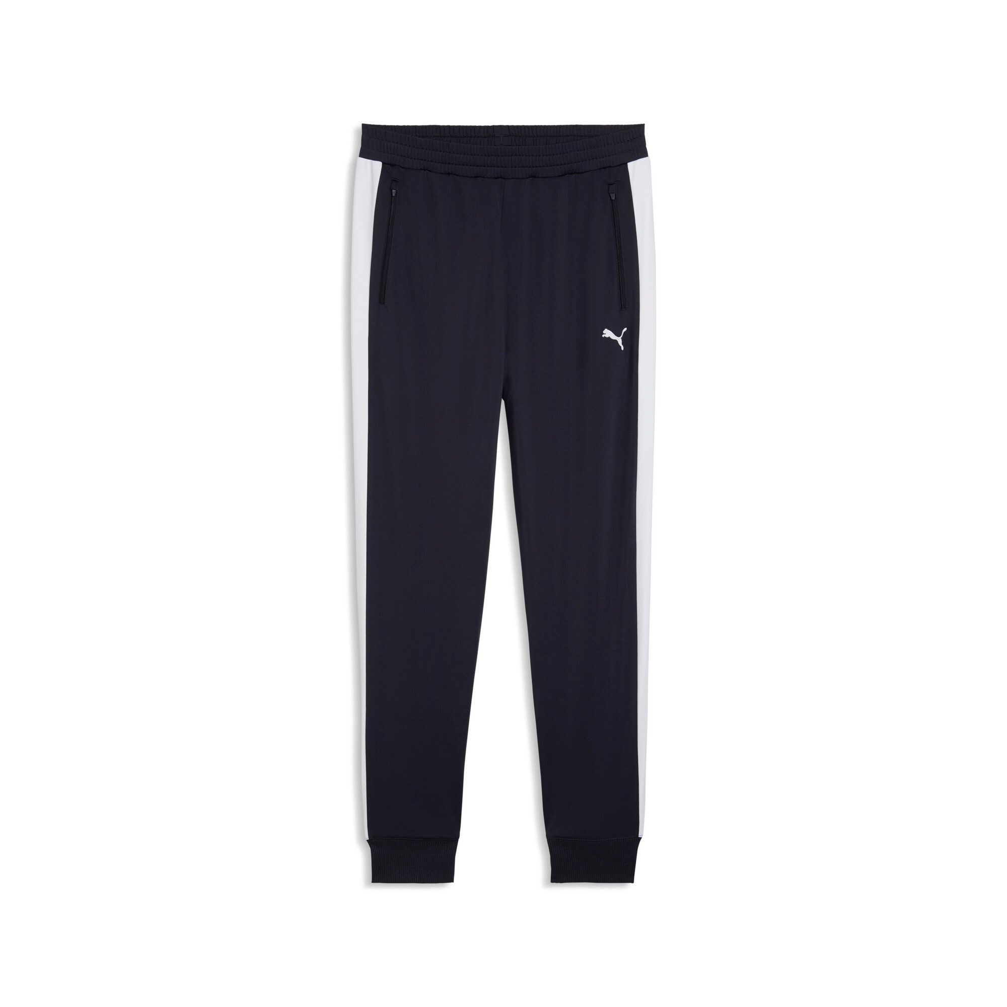 PUMA Trainingshose T7 FOUNDATION CL POLY KNITTED PANTS mit Eingrifftaschen, Regular Fit, sportlicher Stil