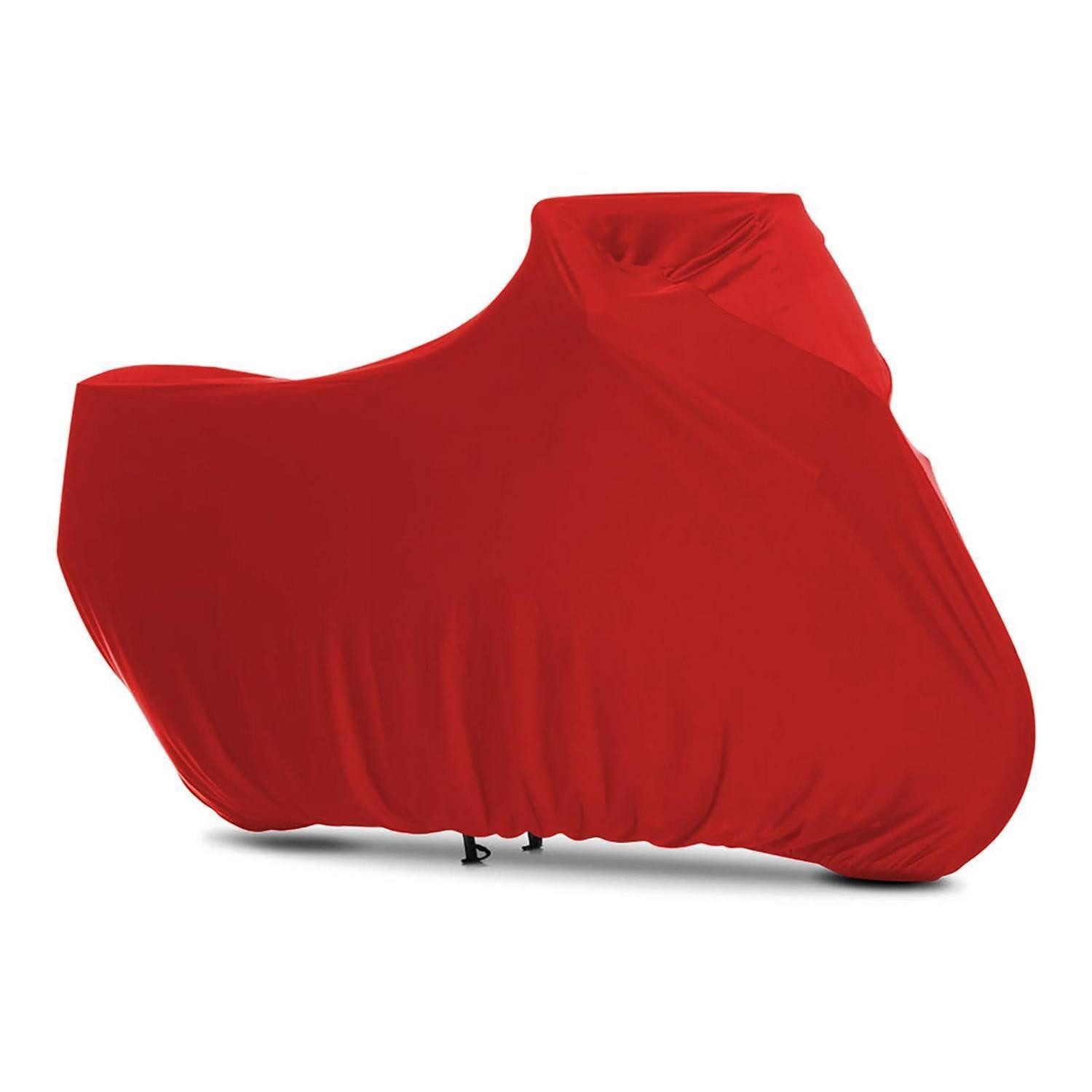 LuxusKollektion Schutzplane Motorradabdeckplane Stretch Staubschutz Rot 295 x 109 x 140 cm