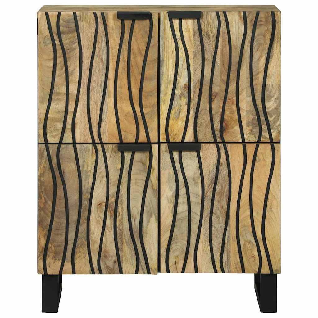 vidaXL Sideboard Sideboard Natur 60 x 33 x 75 cm massives holz (1 St)