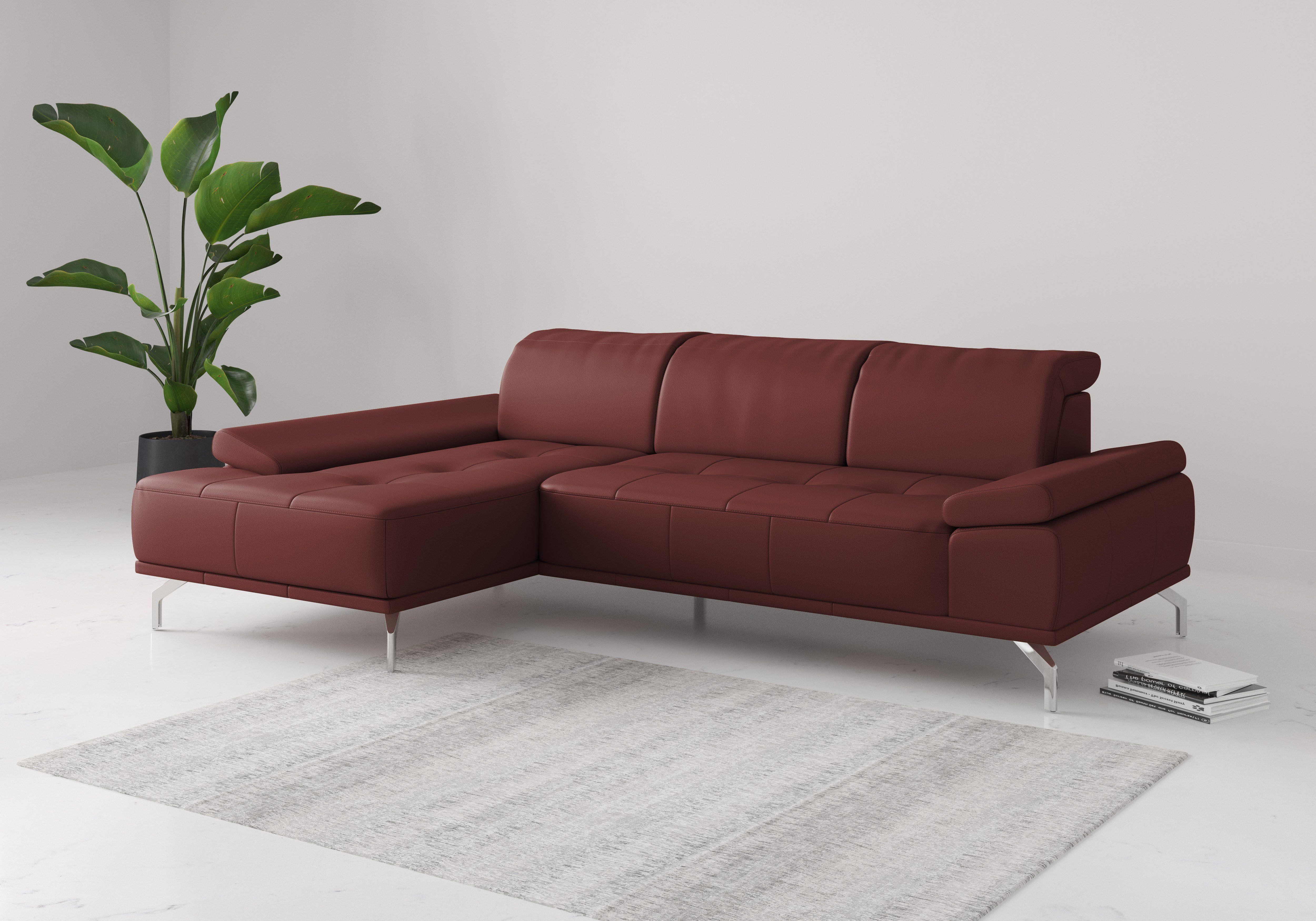 Places of Style Ecksofa Caluna, Inkl.Sitztiefenverstellung, günstig online kaufen