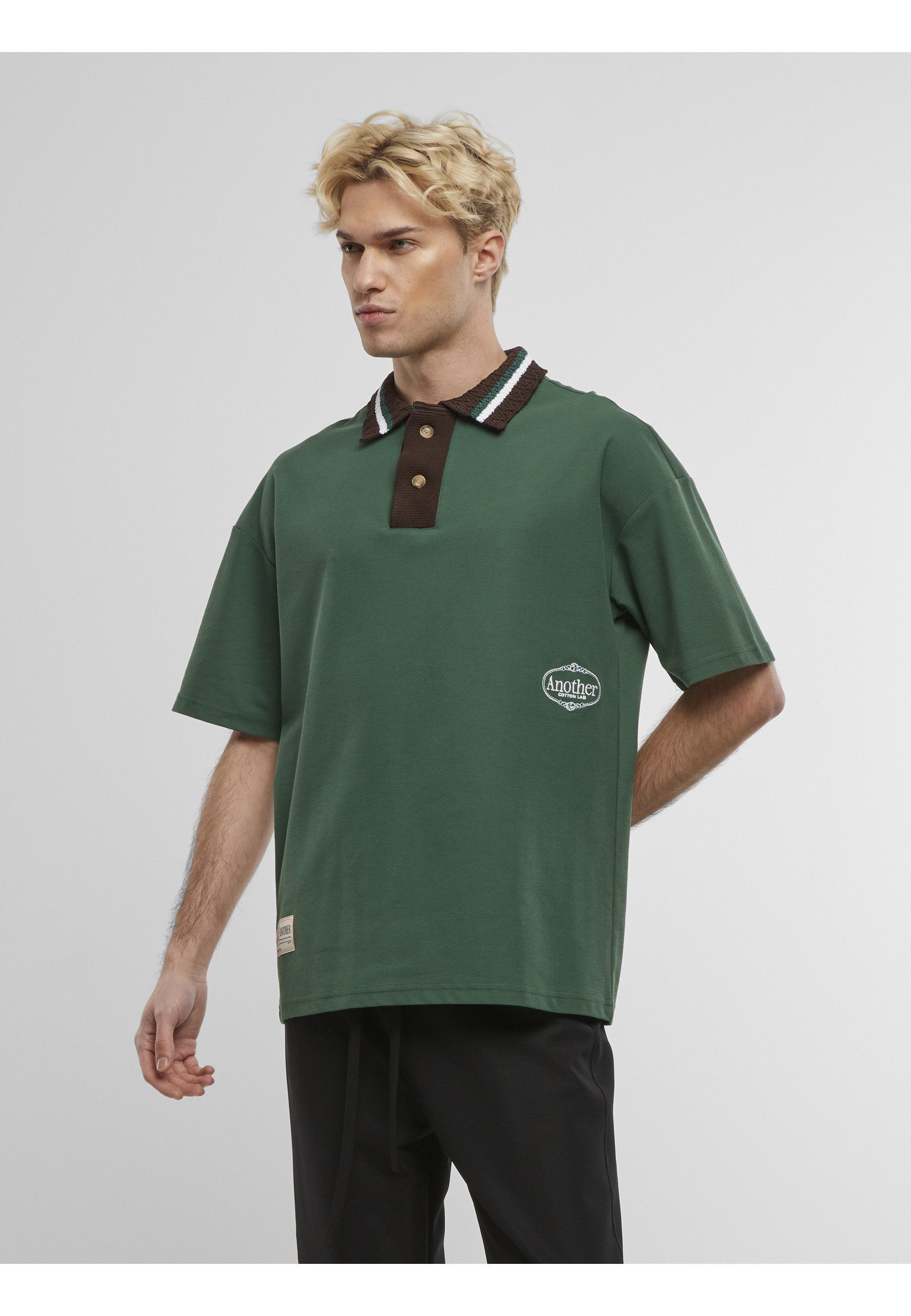 Another Cotton Lab Poloshirt Another Cotton Lab ACL Knit Collar Oversized Polo (1-tlg)