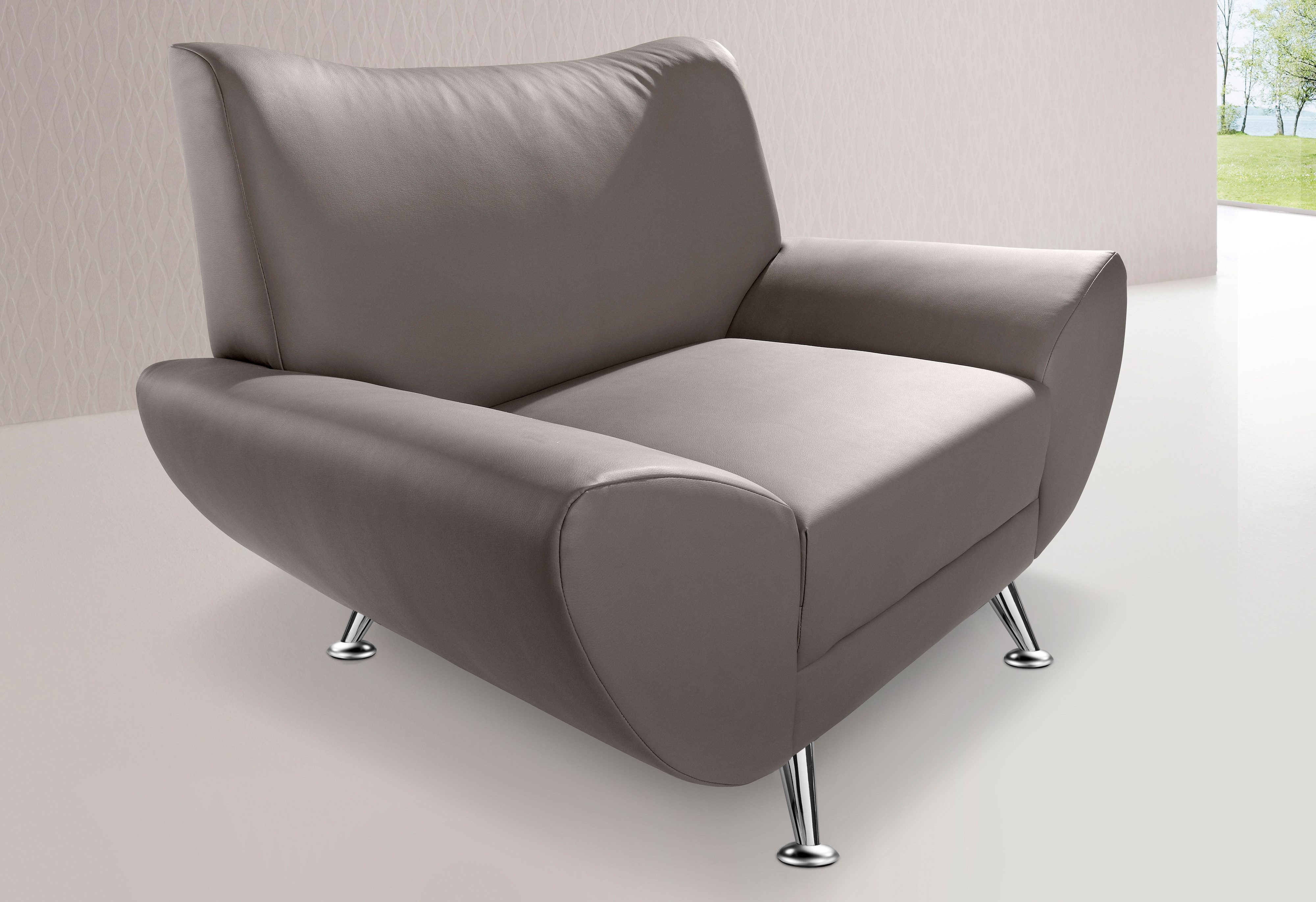 Home affaire Sessel Saltare elegant und komfortabel, toller Designfuß, Breite 112cm