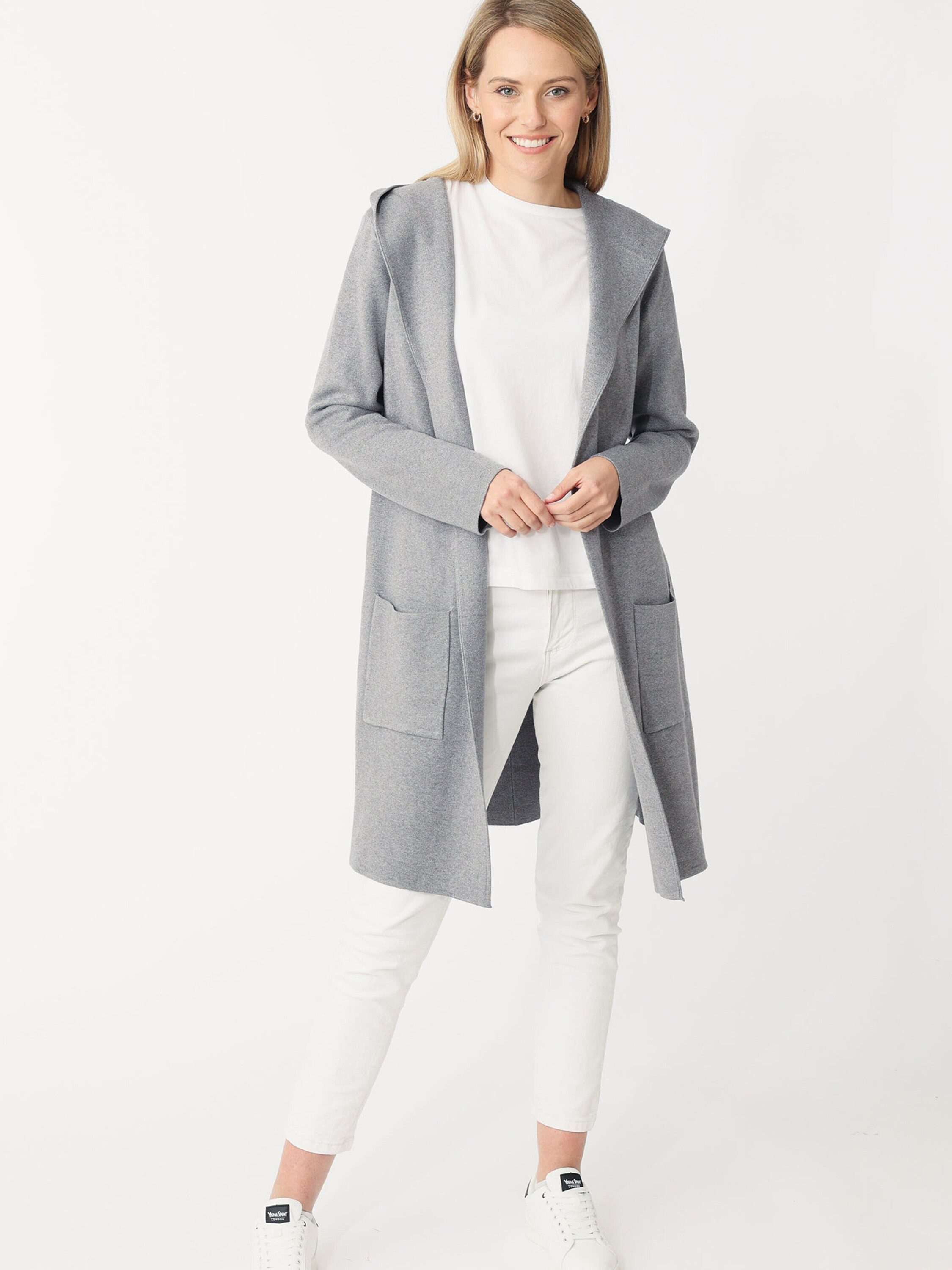 Zwillingsherz Strickjacke Janina (1-tlg) Plain/ohne Details günstig online kaufen