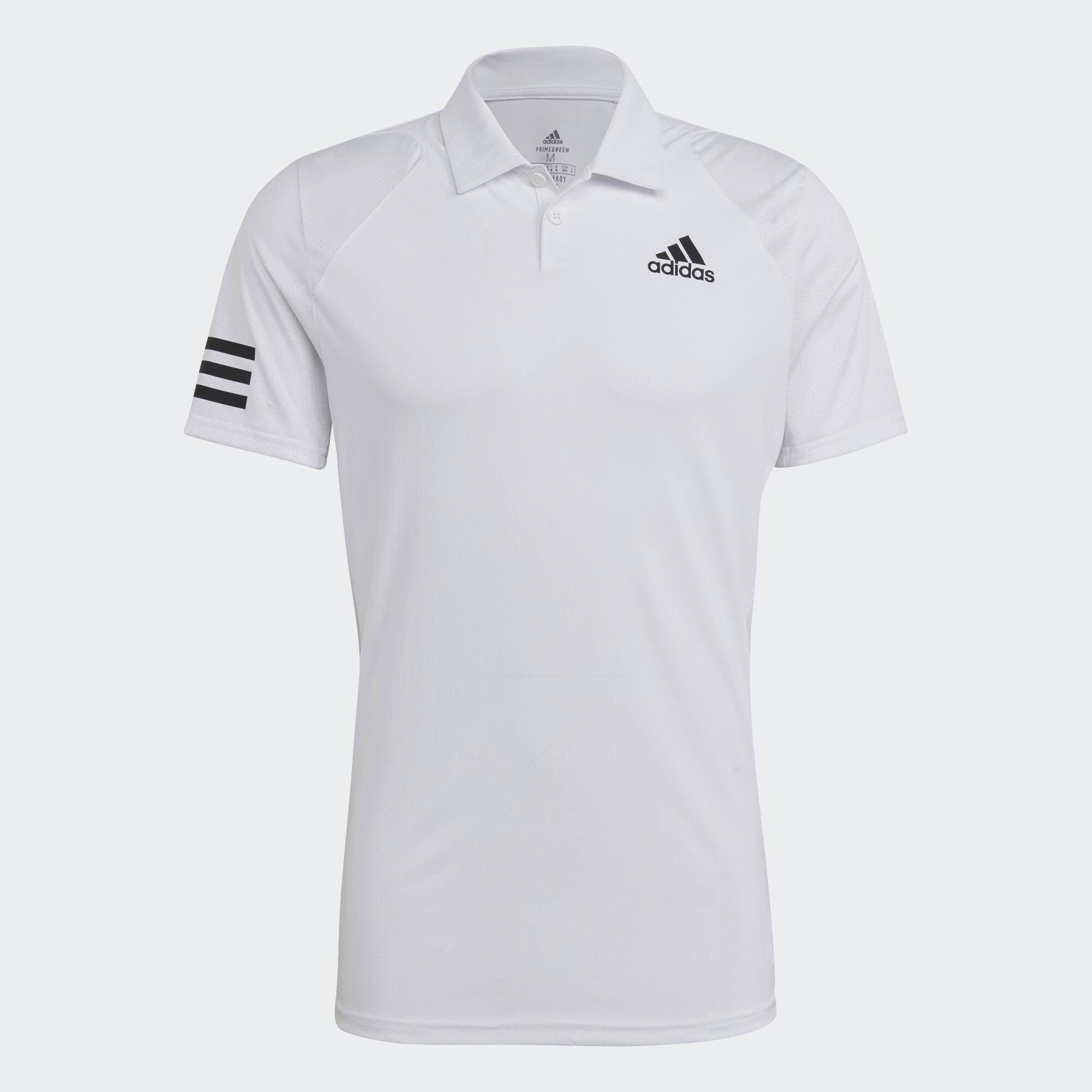 Performance Funktionsshirt 3-STREIFEN POLOSHIRT TENNIS White CLUB Black / adidas