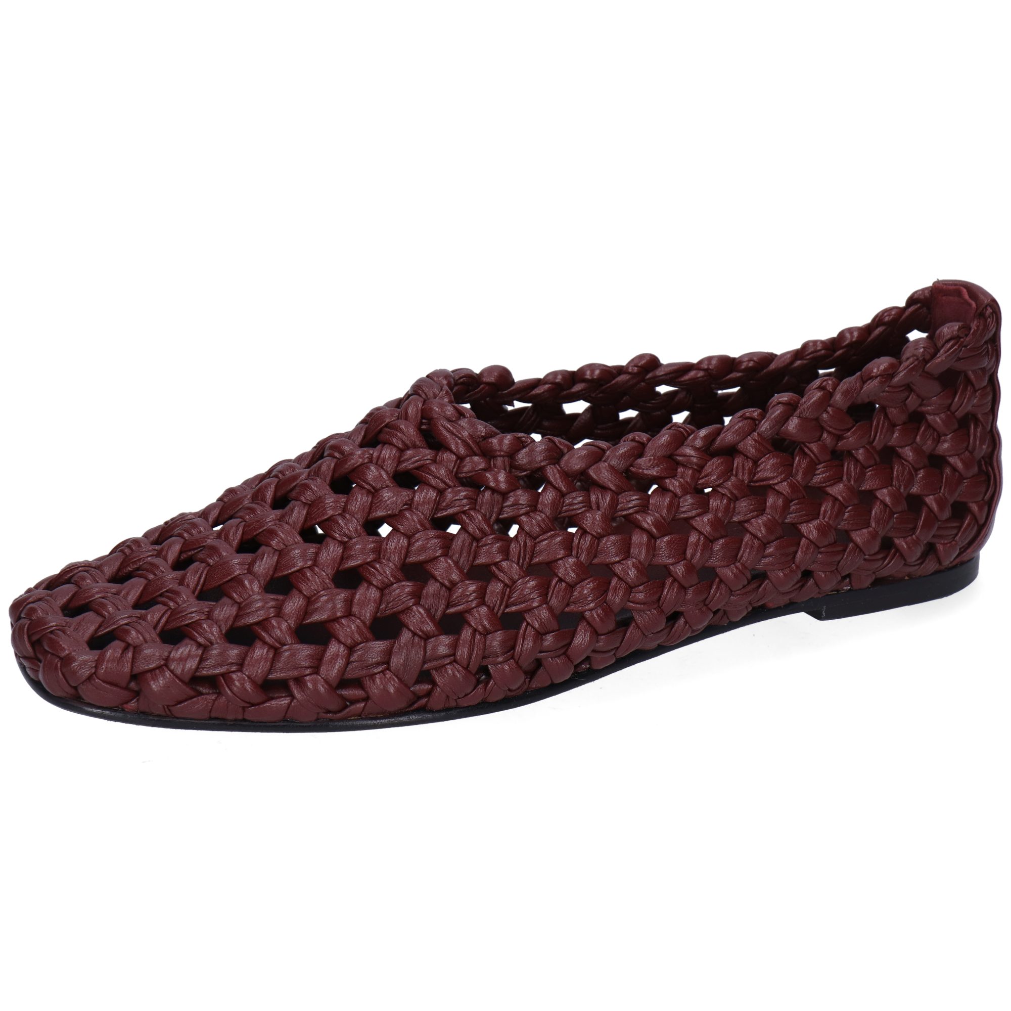 Bexley 13 Leder-Geflochtene Schuhe für Damen Ballerina