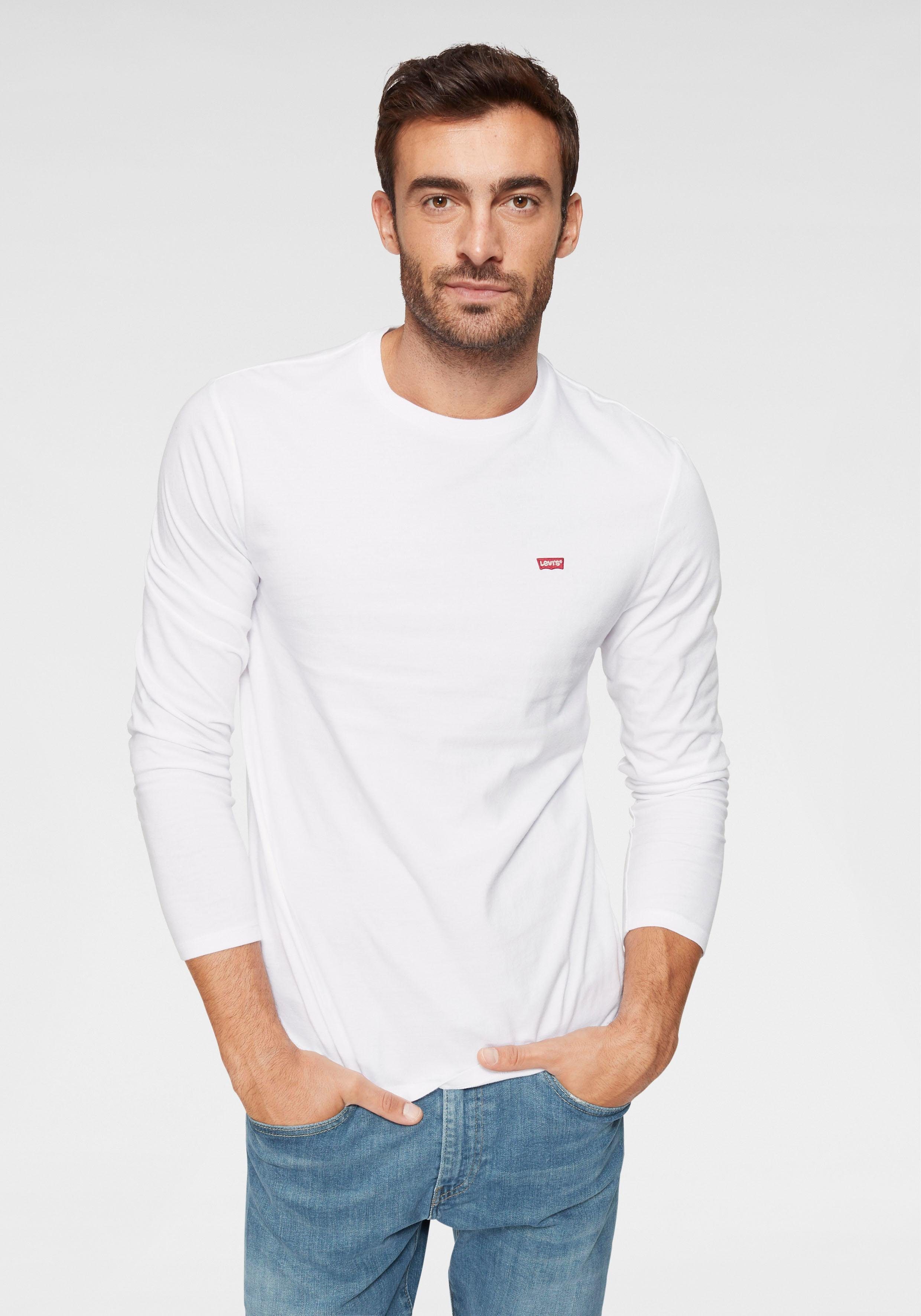 weiß Langarmshirt mit Logo-Applikation Levi's®