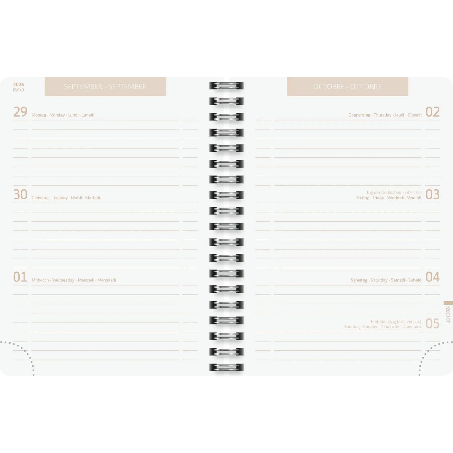 Baier & Schneider Schülerkalender Schülerkalender 2026/2027 "Capy", A6, Kunststoff