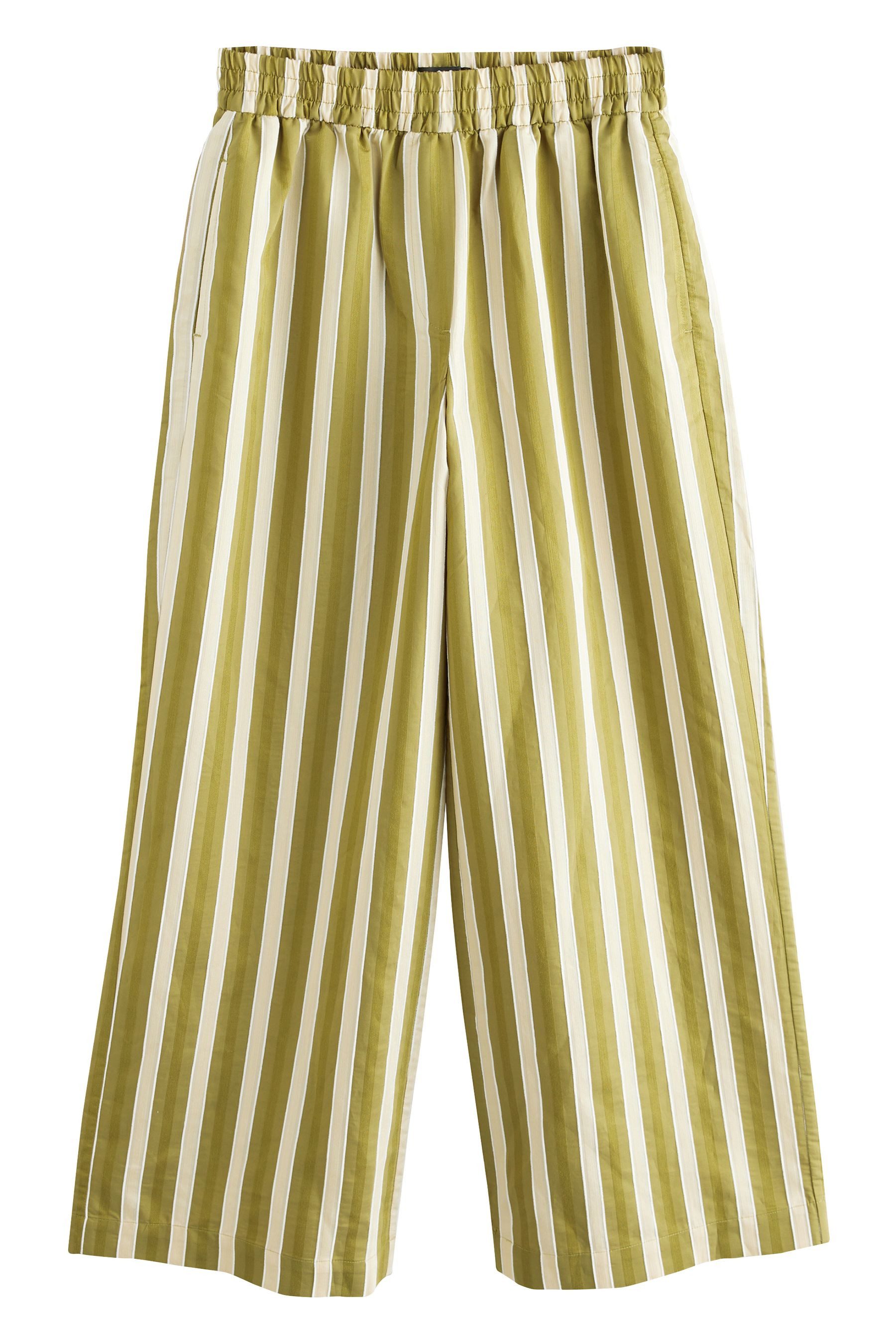 Next Dehnbund-Hose Gestreifte Hose mit weitem Bein (1-tlg) günstig online kaufen