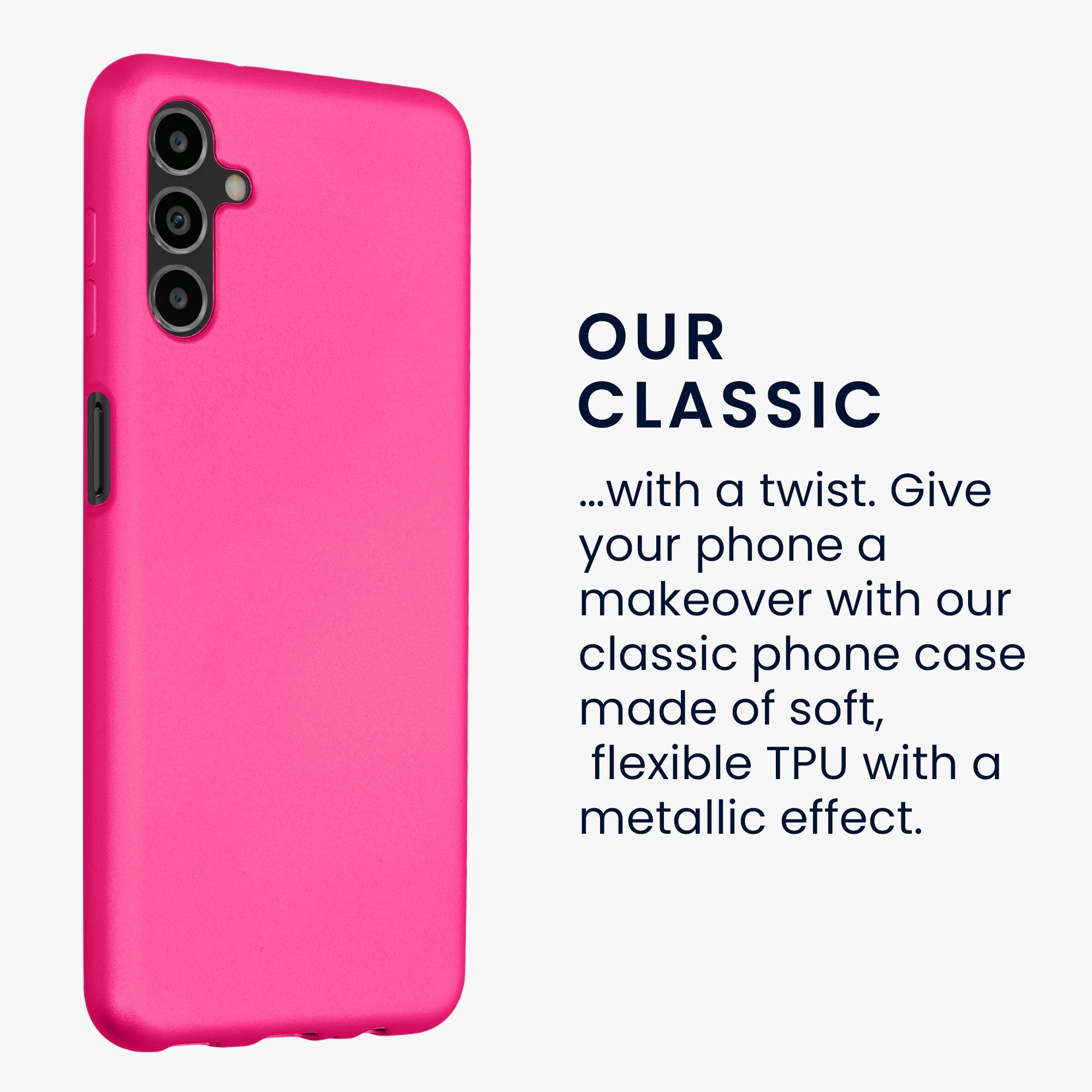 kwmobile Handyhülle Handyhülle für Samsung Galaxy A04s Hülle, Silikon Case metallisch schimmernd - Schutzhülle Cover