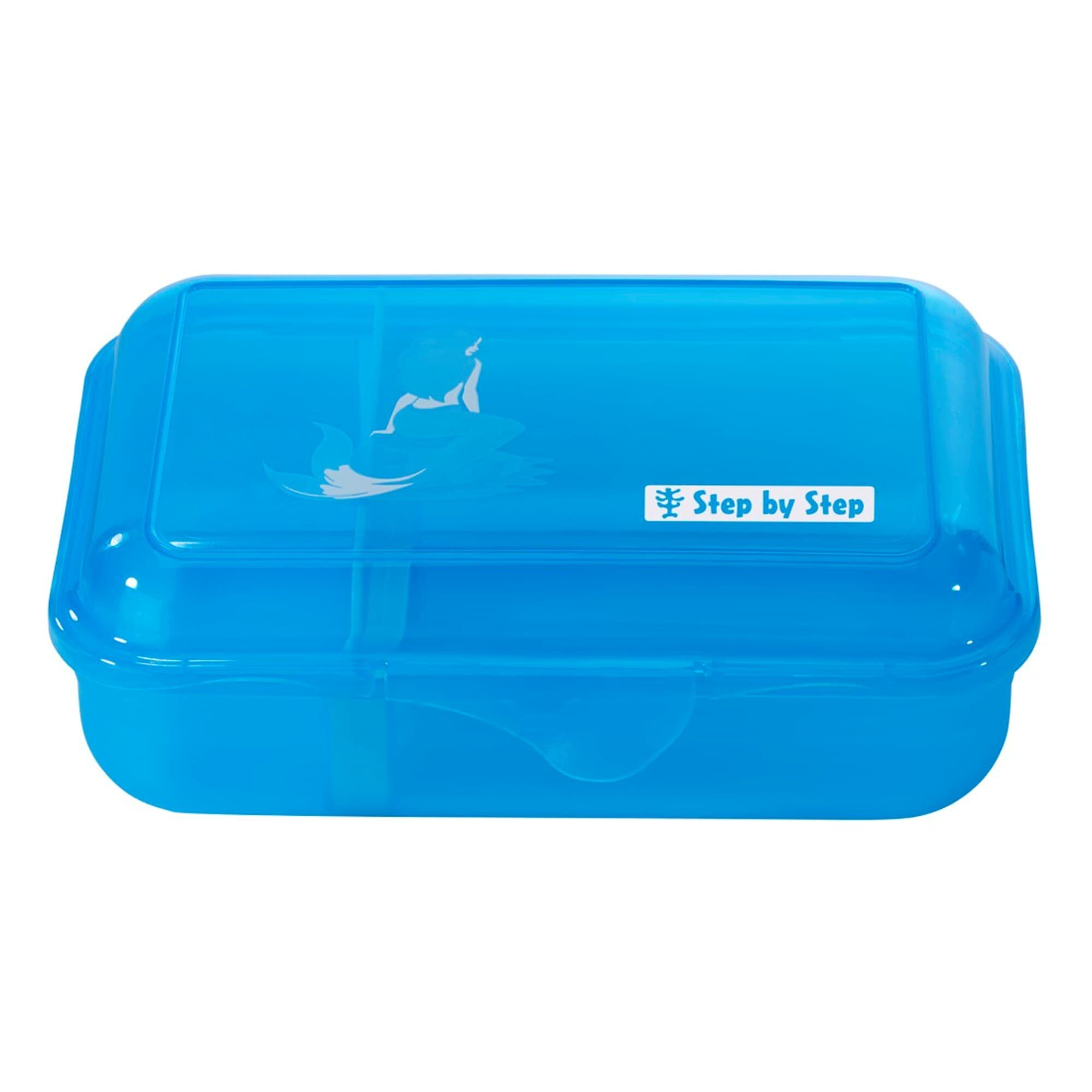 Step Lunchbox BPA-frei, Step Klickverschluss, mit (1-tlg) Blau spülmaschinengeeignet, Kunststoff, Bella, by Mermaid
