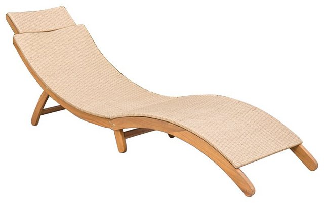 MERXX Gartenliege Capri, 2-tlg., pulverbeschichteter Stahl, klappbar, inkl. Auflage