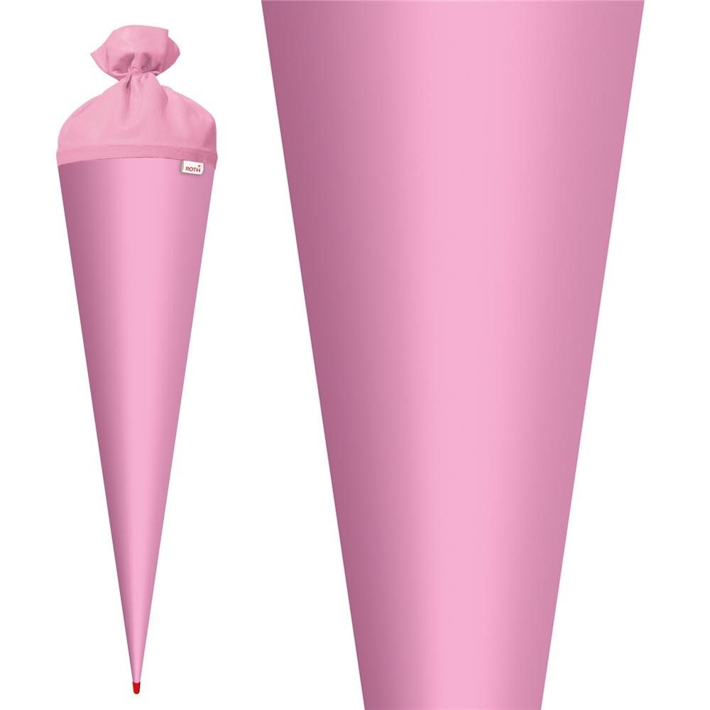 Roth Schultüte Basteltüte rosa, Basteltüte/70 cm rund rosa, Roth-Spitze, Zuckertüte