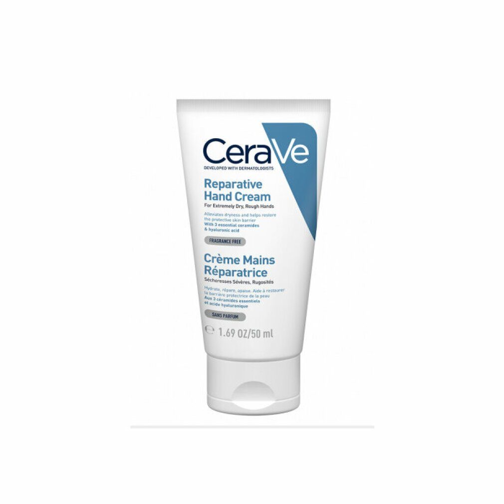 rough extremely REPARATIVE hands dry, CREAM ml Cerave Nagelpflegecreme HAND 50 for