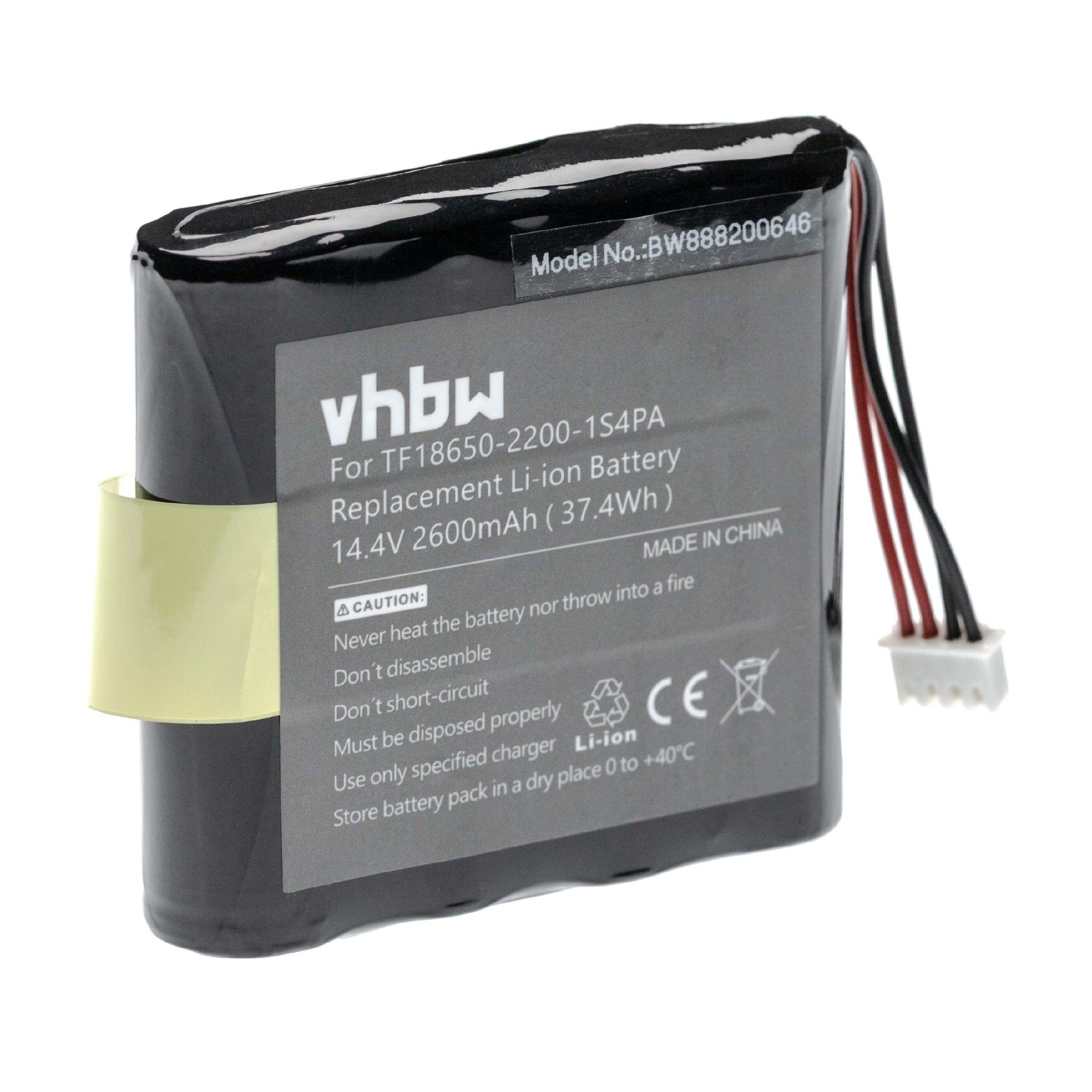 vhbw kompatibel mit Marshall Kilburn Akku Li-Ion 2600 mAh (14,4 V)